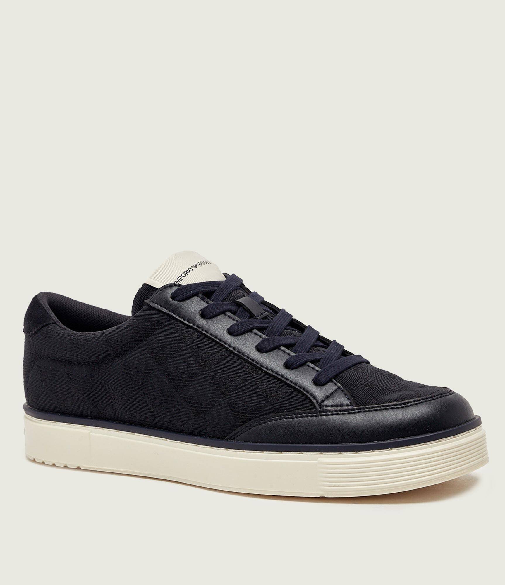 Emporio Armani Sneakers cu adaos de piele