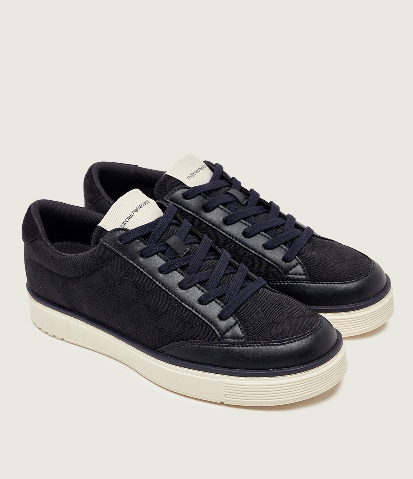 Emporio Armani Sneakers cu adaos de piele