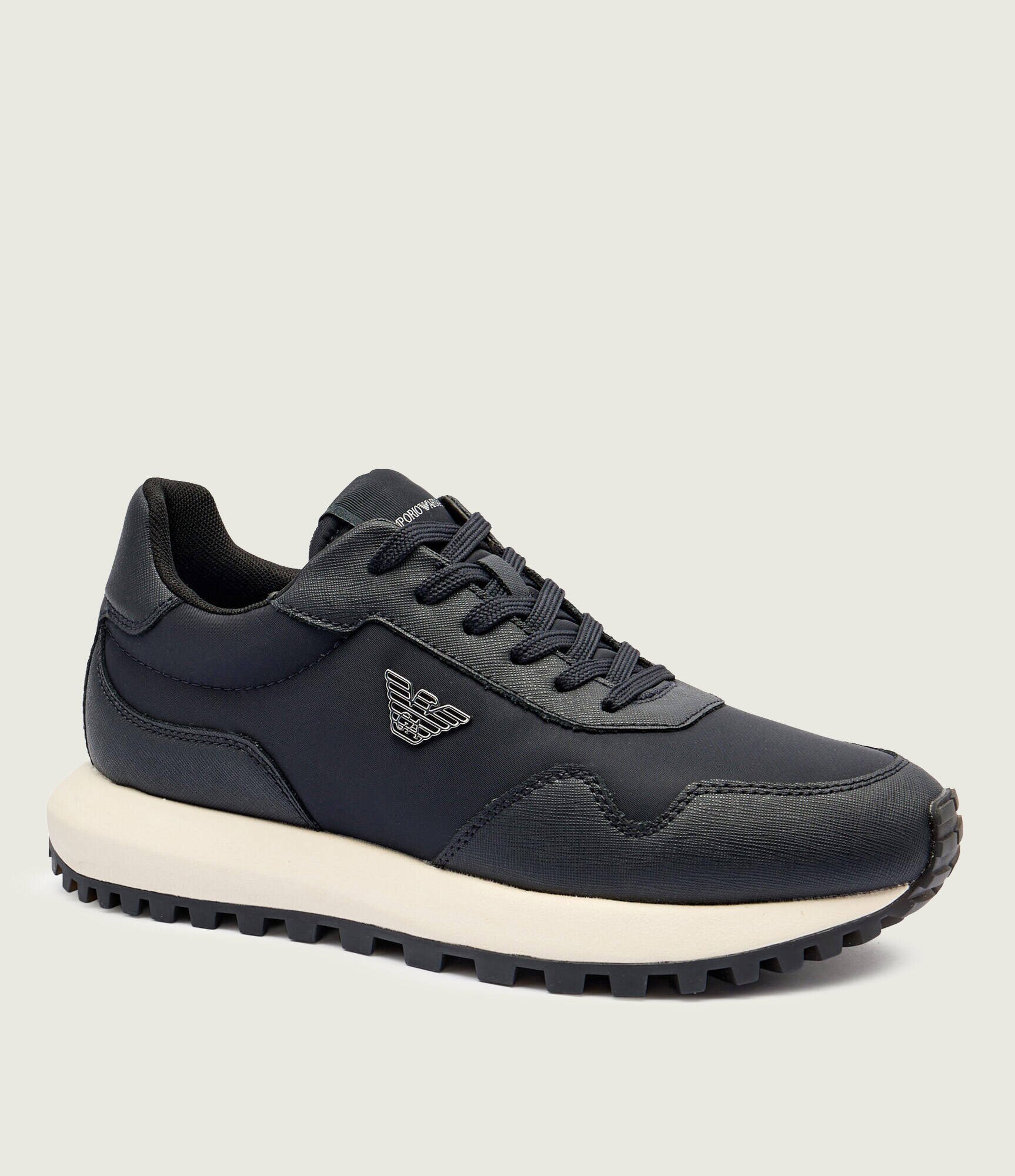 Emporio Armani Sneakers cu adaos de piele