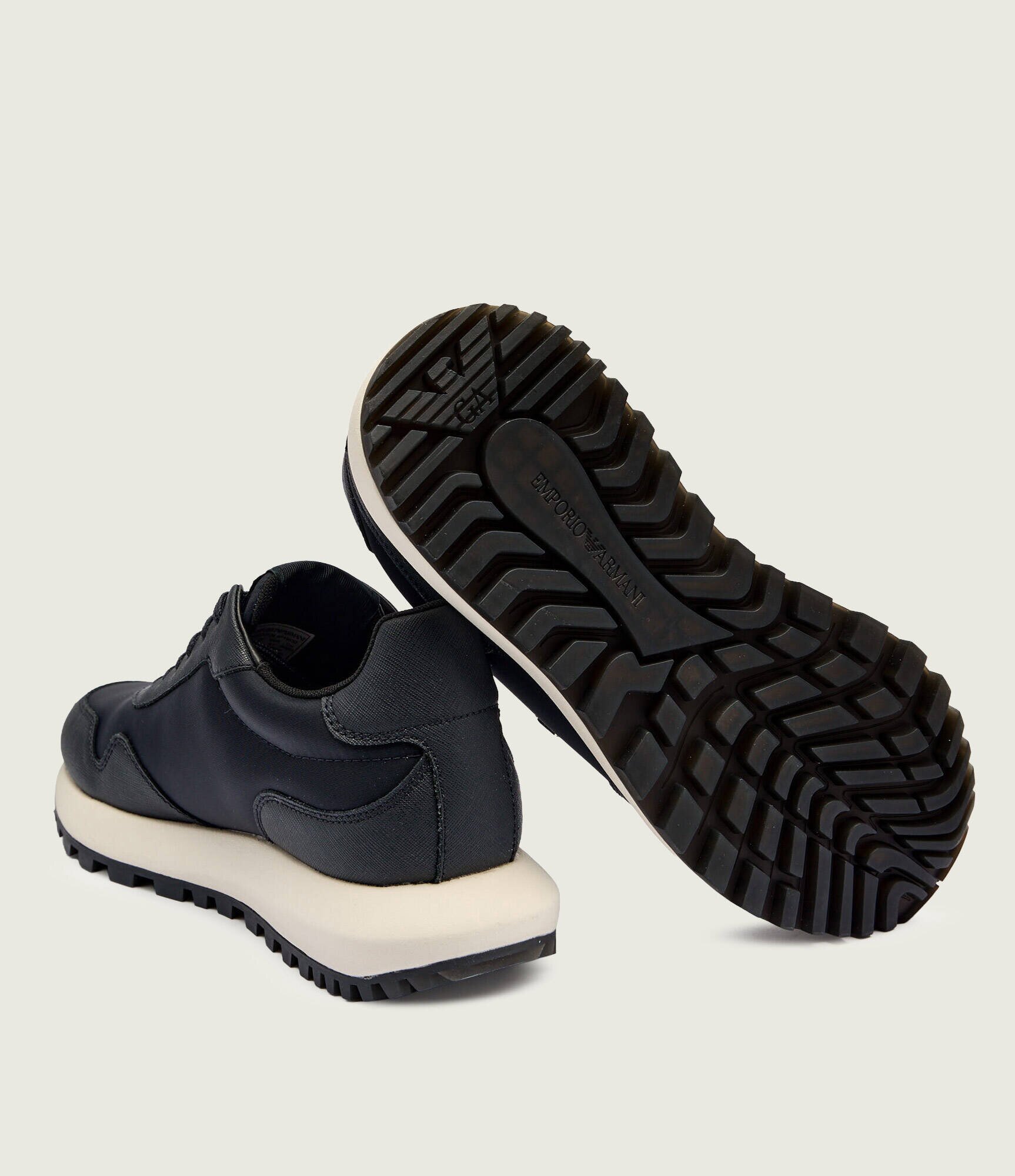 Emporio Armani Sneakers cu adaos de piele