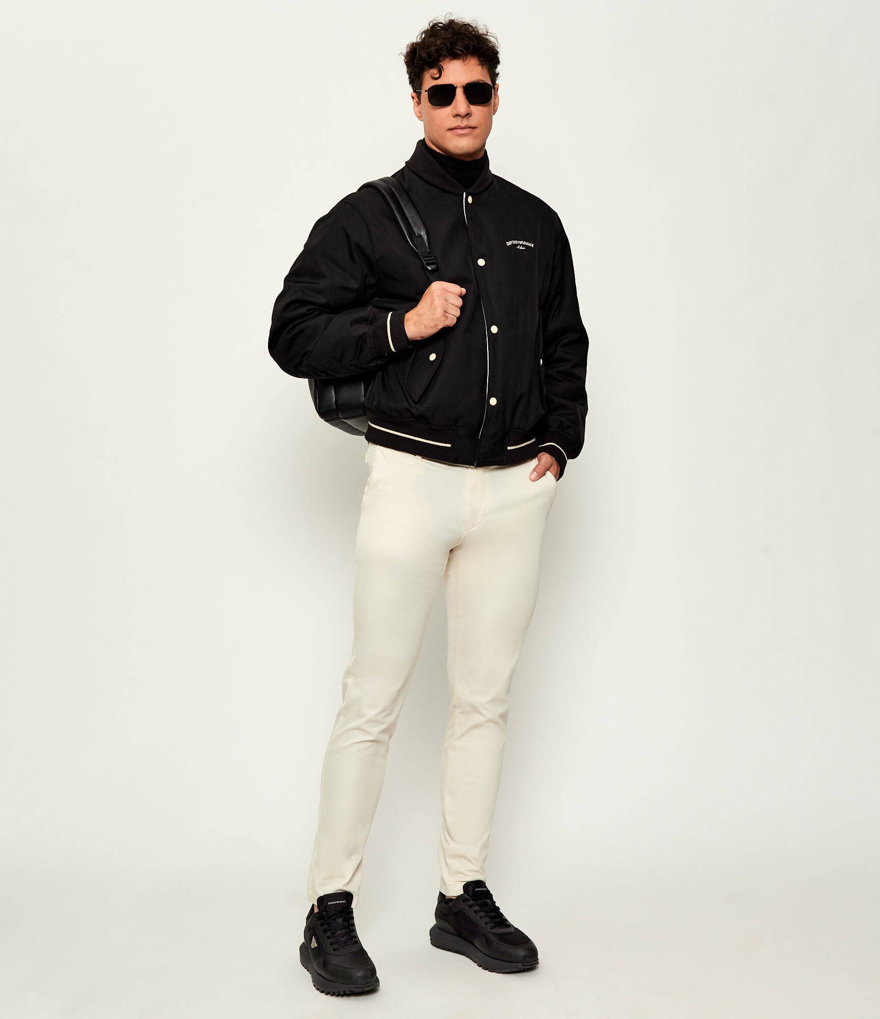 Emporio Armani Sneakers cu adaos de piele