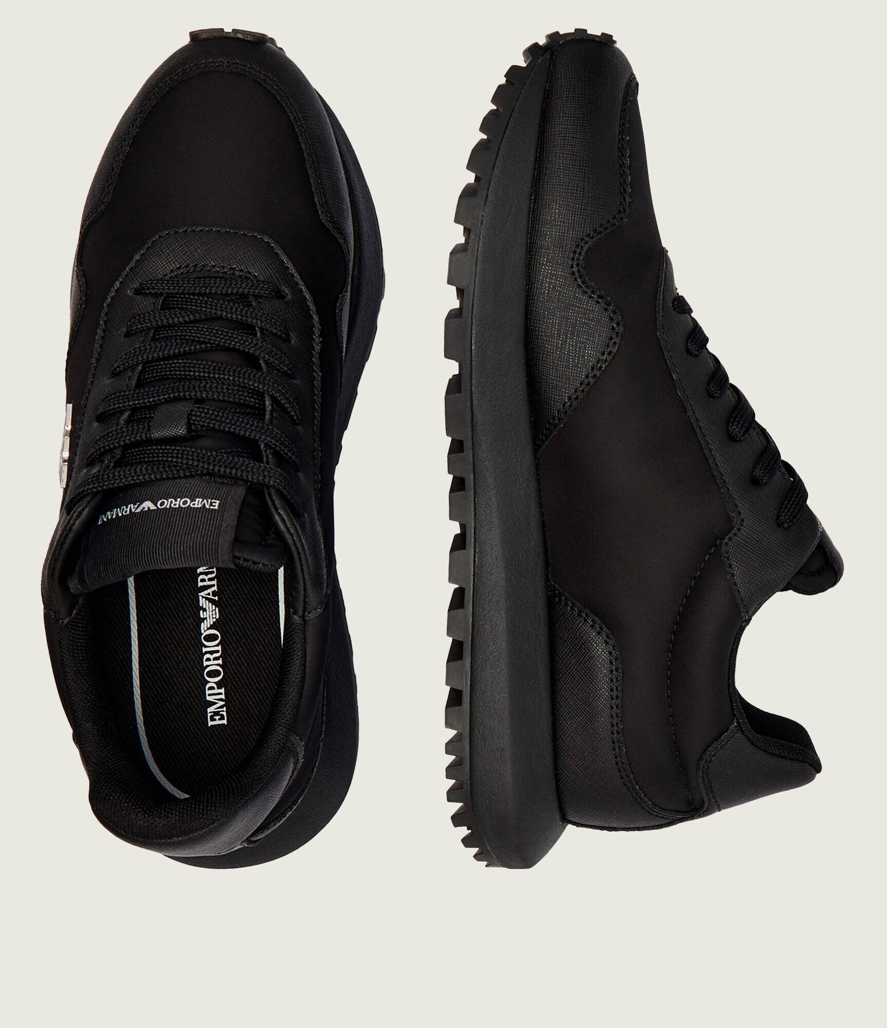 Emporio Armani Sneakers cu adaos de piele