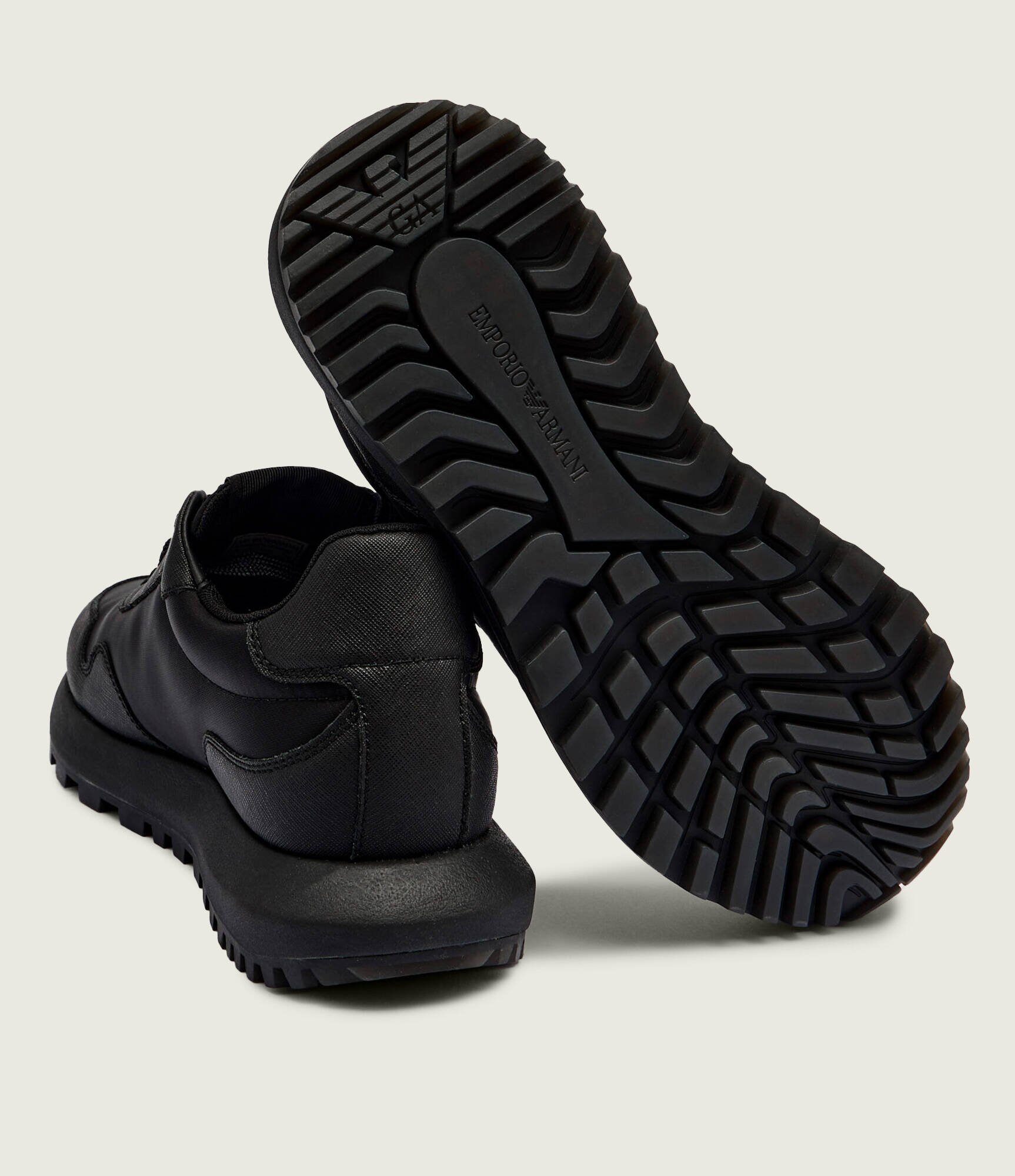 Emporio Armani Sneakers cu adaos de piele