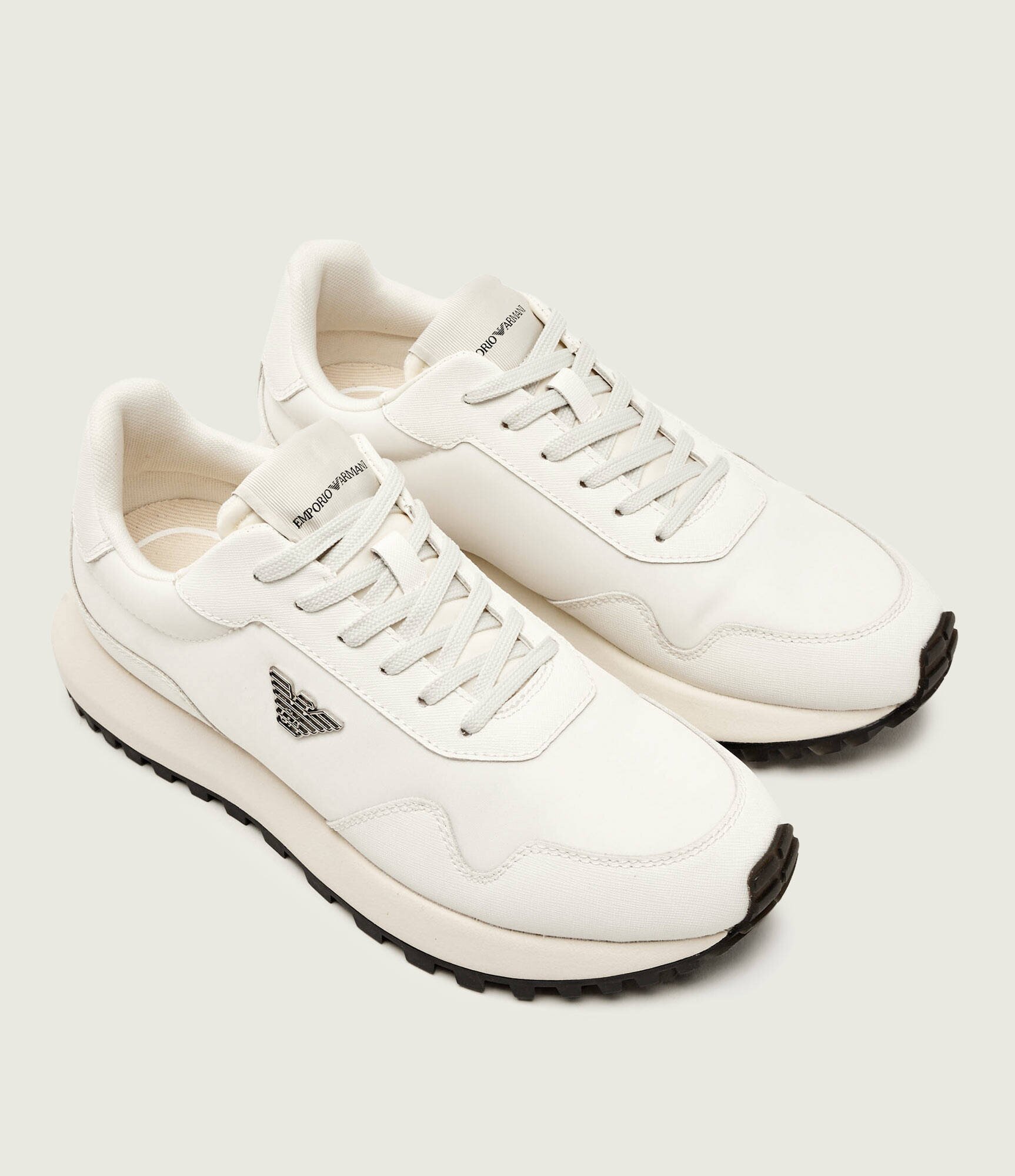 Emporio Armani Sneakers cu adaos de piele