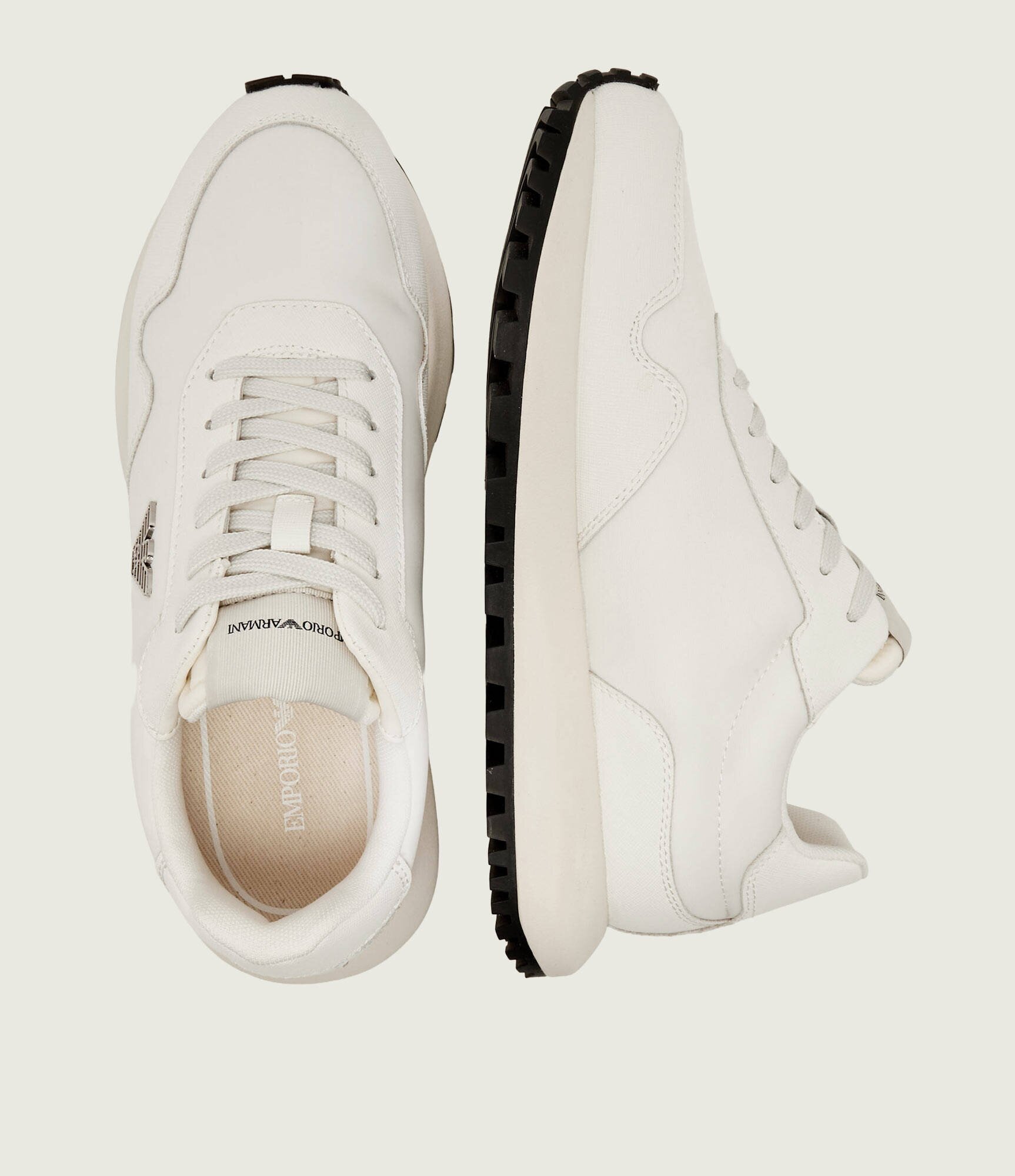 Emporio Armani Sneakers cu adaos de piele