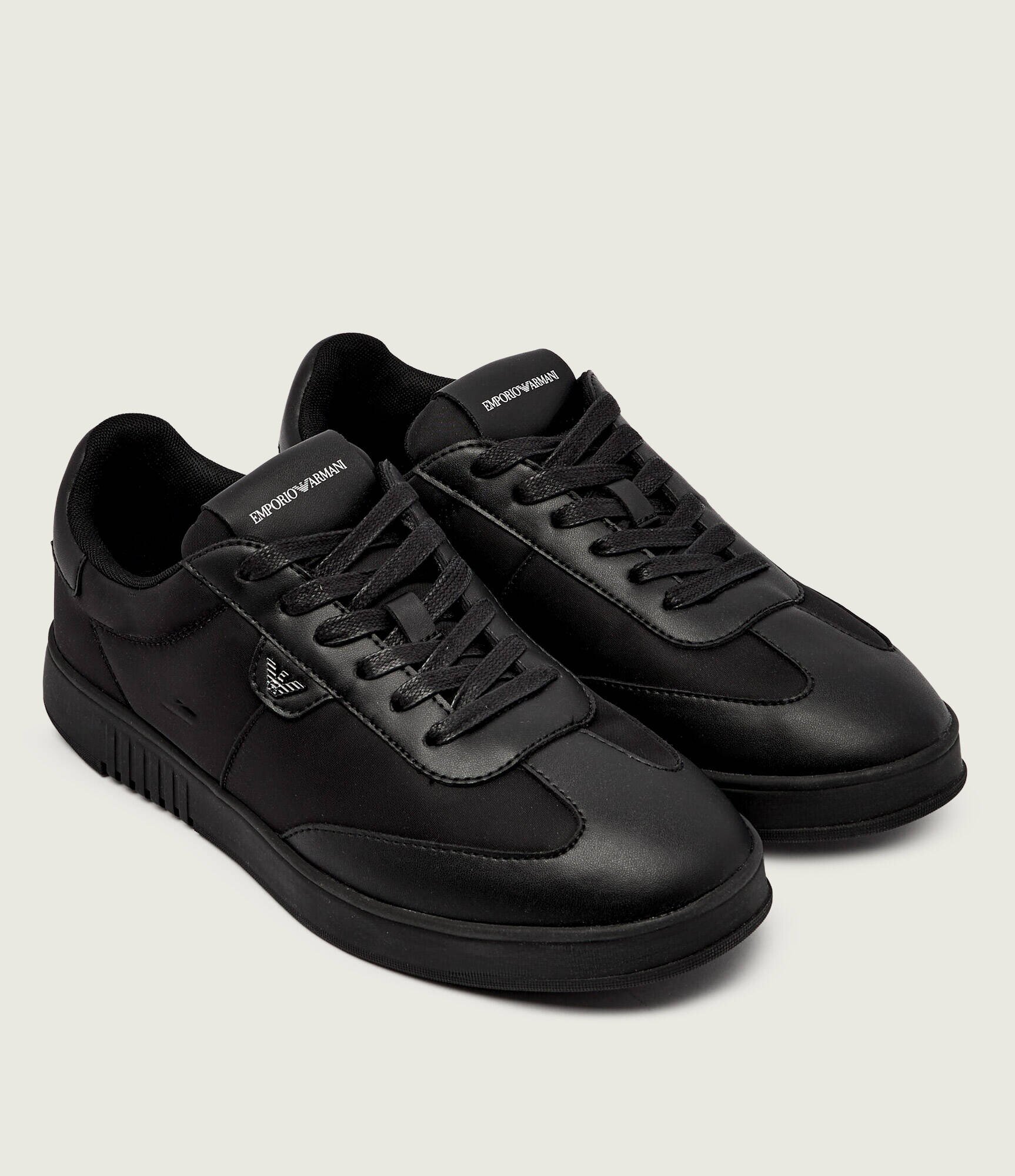 Emporio Armani Sneakers cu adaos de piele