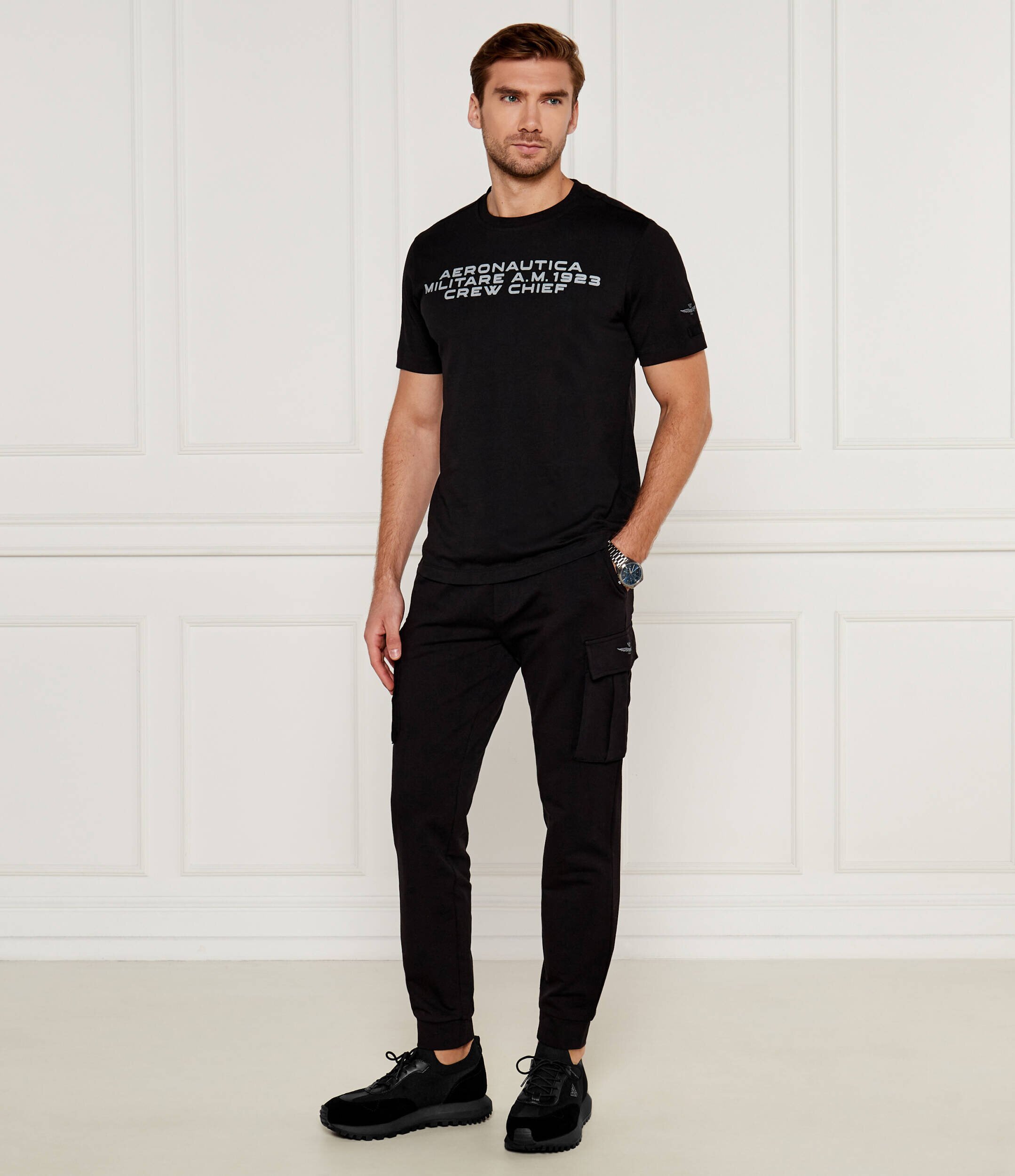 Emporio Armani Sneakers cu adaos de piele