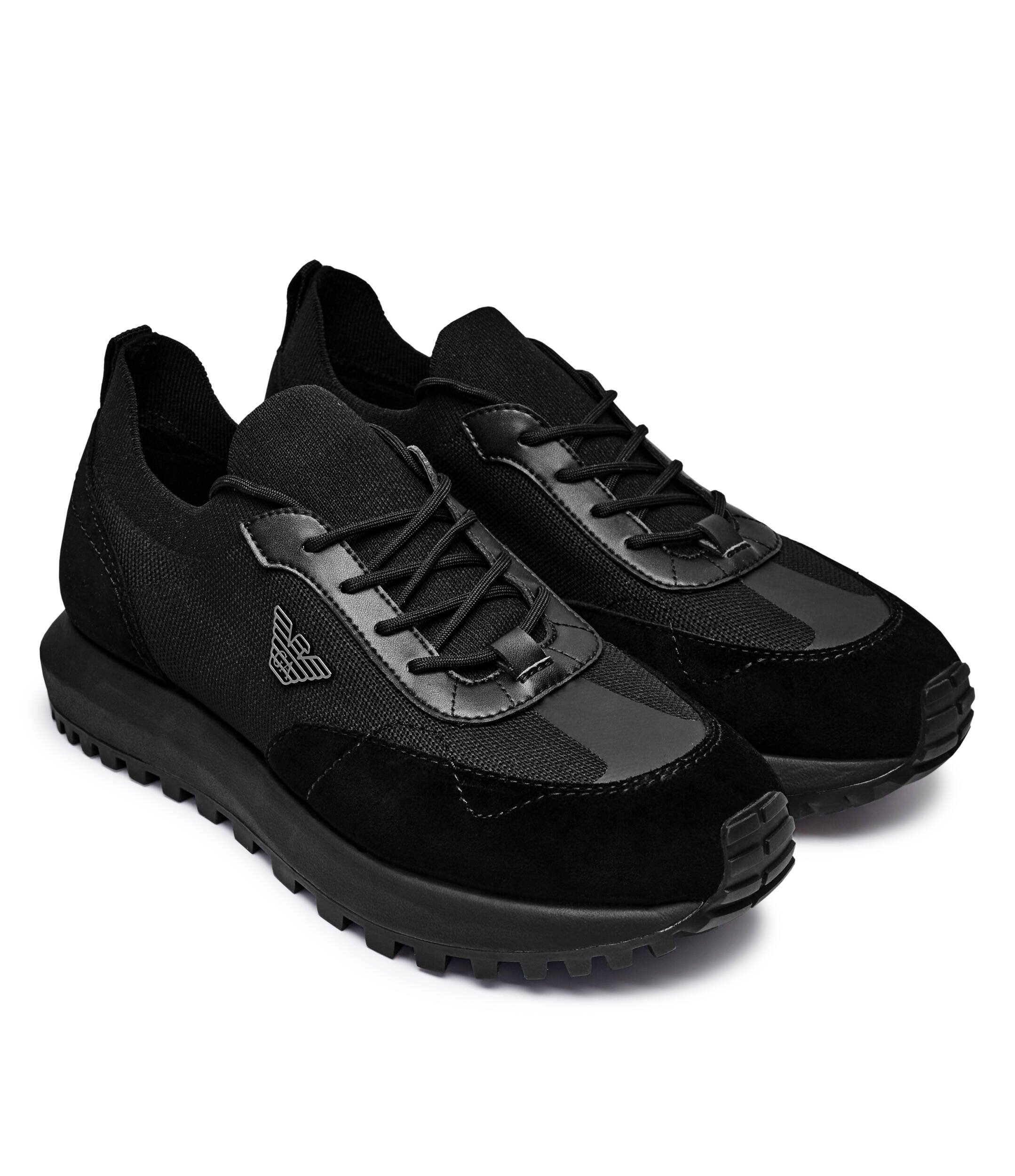 Emporio Armani Sneakers cu adaos de piele