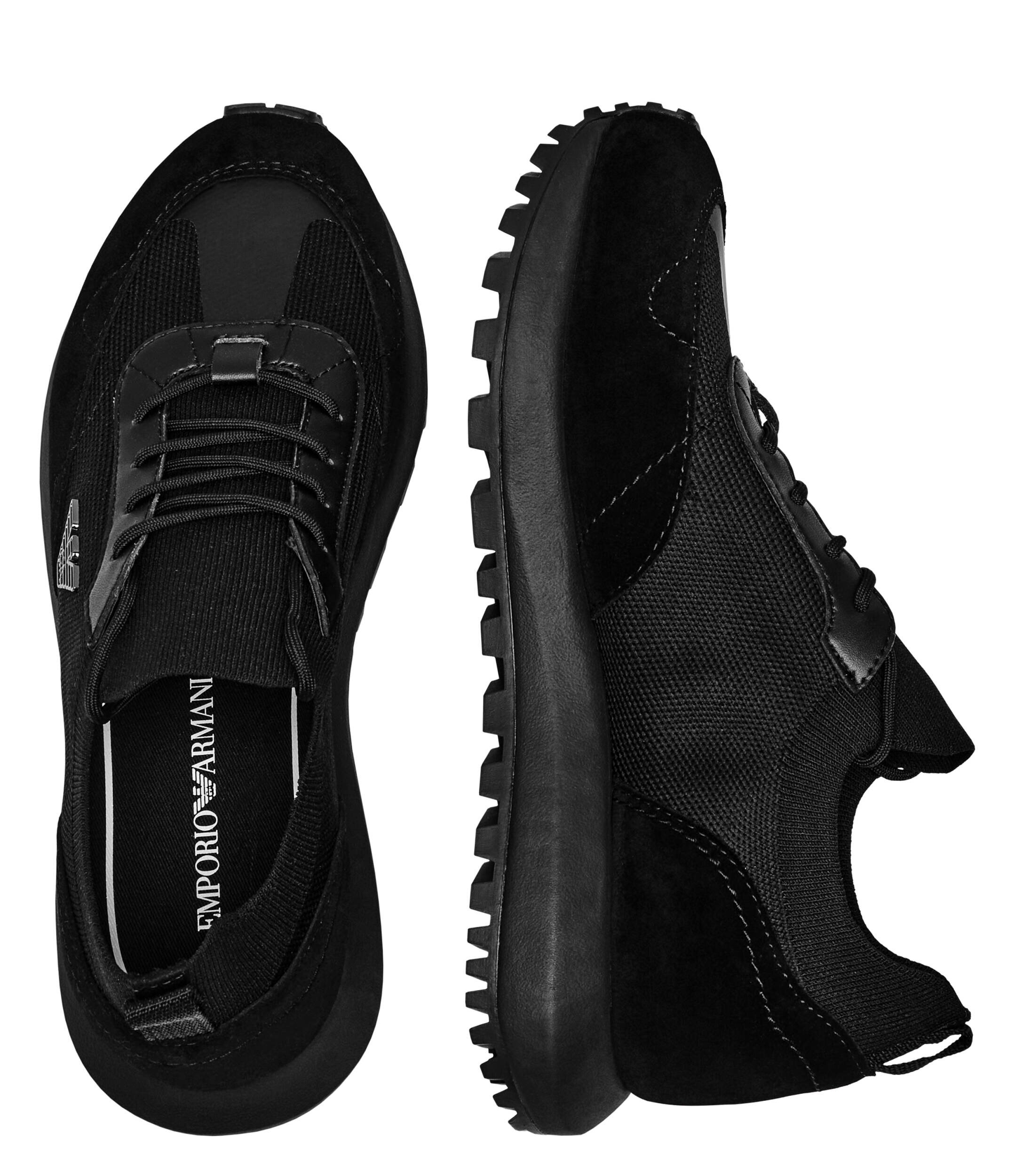Emporio Armani Sneakers cu adaos de piele