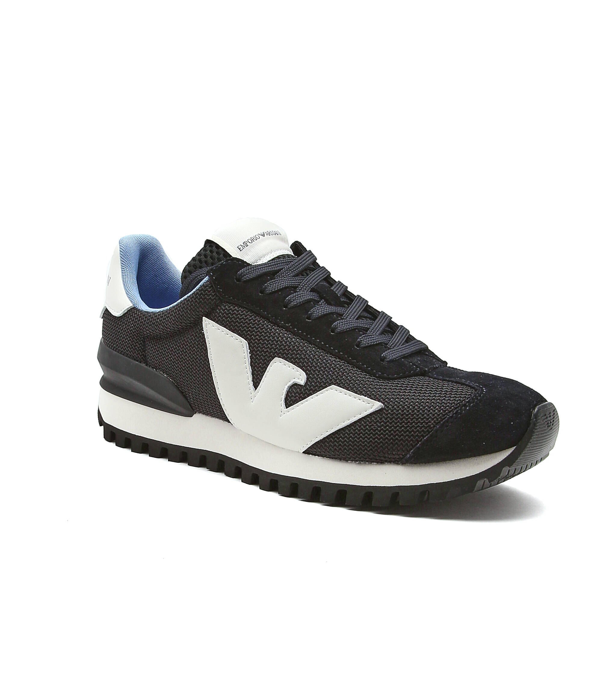 Emporio Armani Sneakers cu adaos de piele