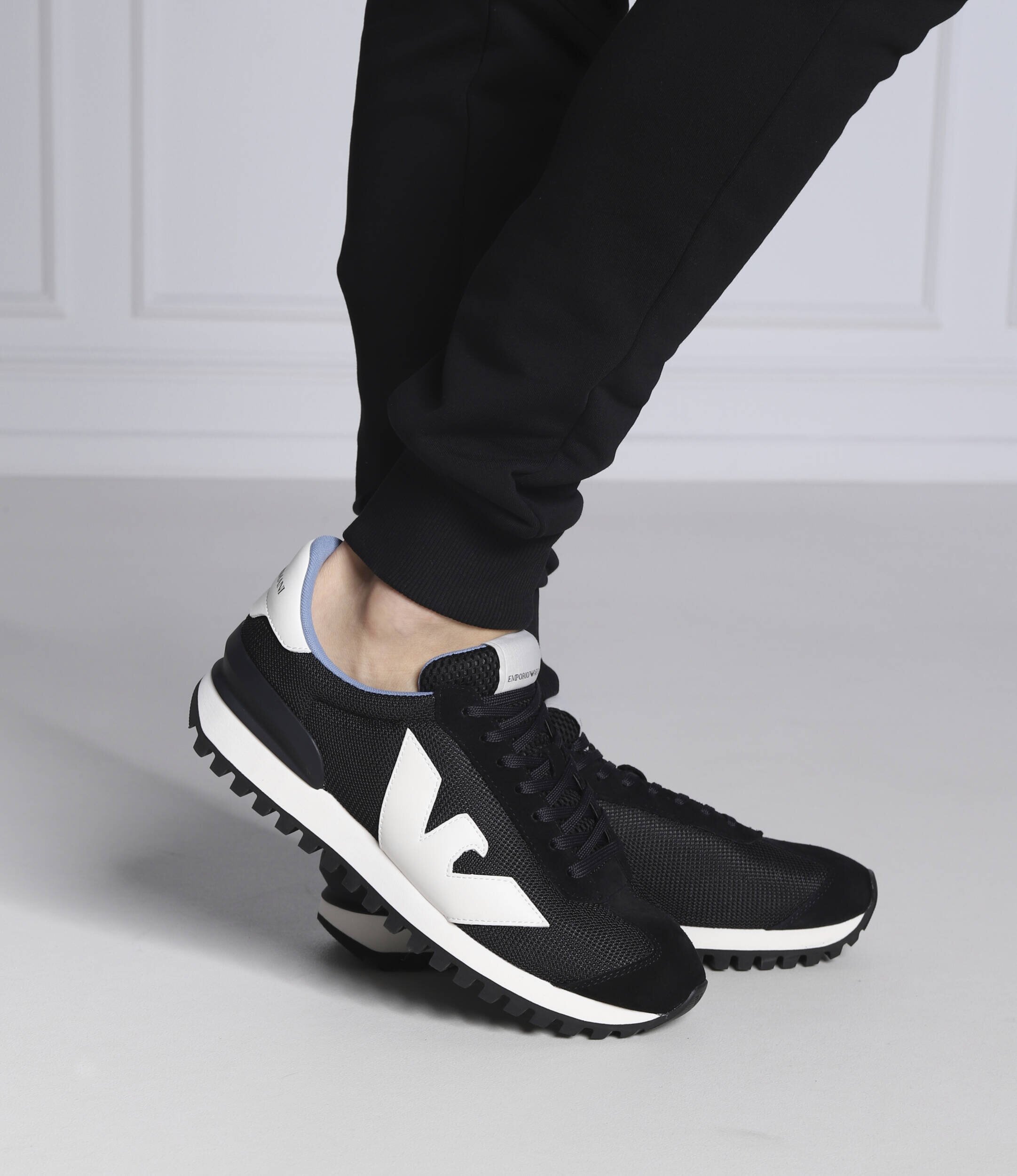 Emporio Armani Sneakers cu adaos de piele