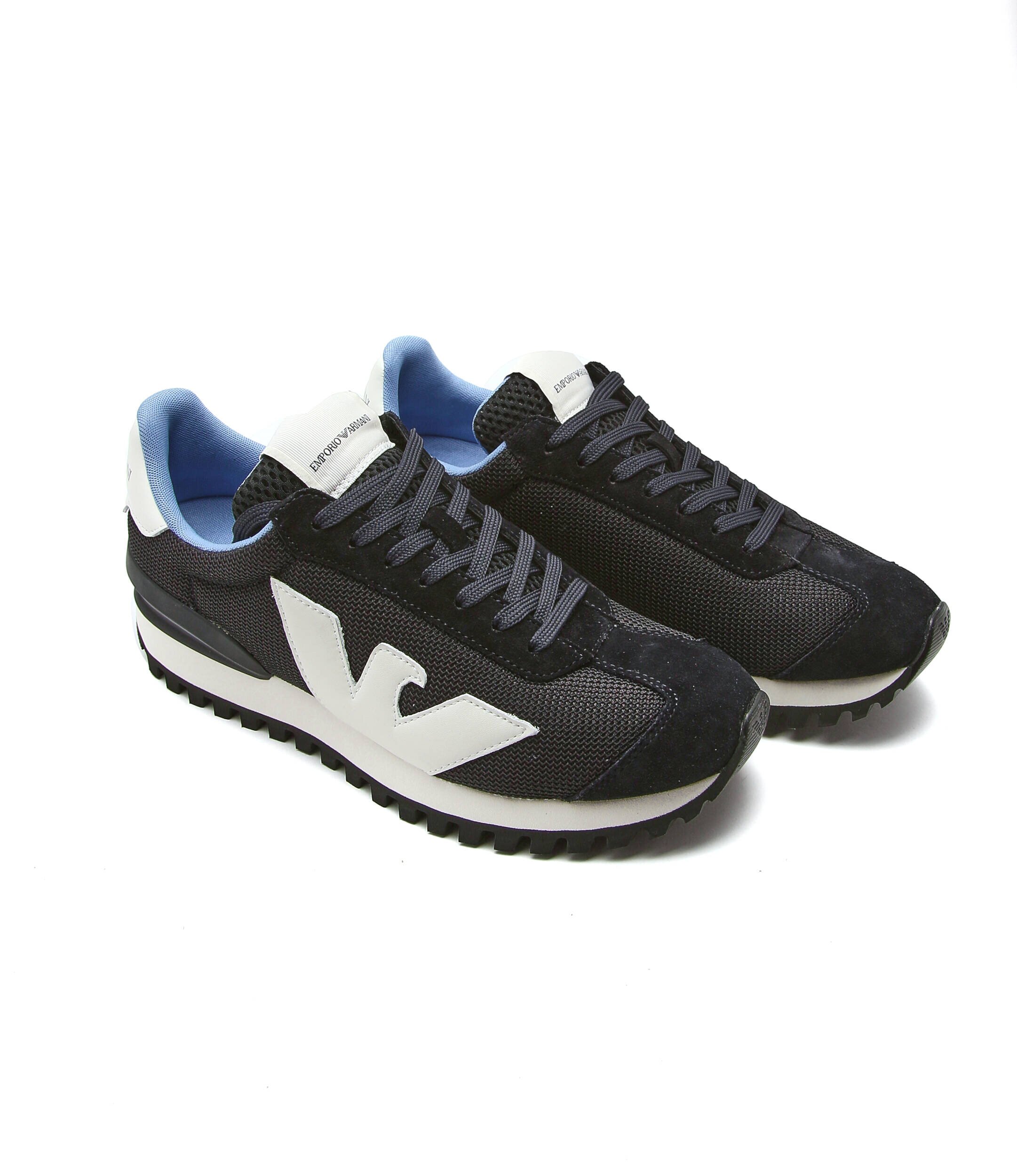 Emporio Armani Sneakers cu adaos de piele