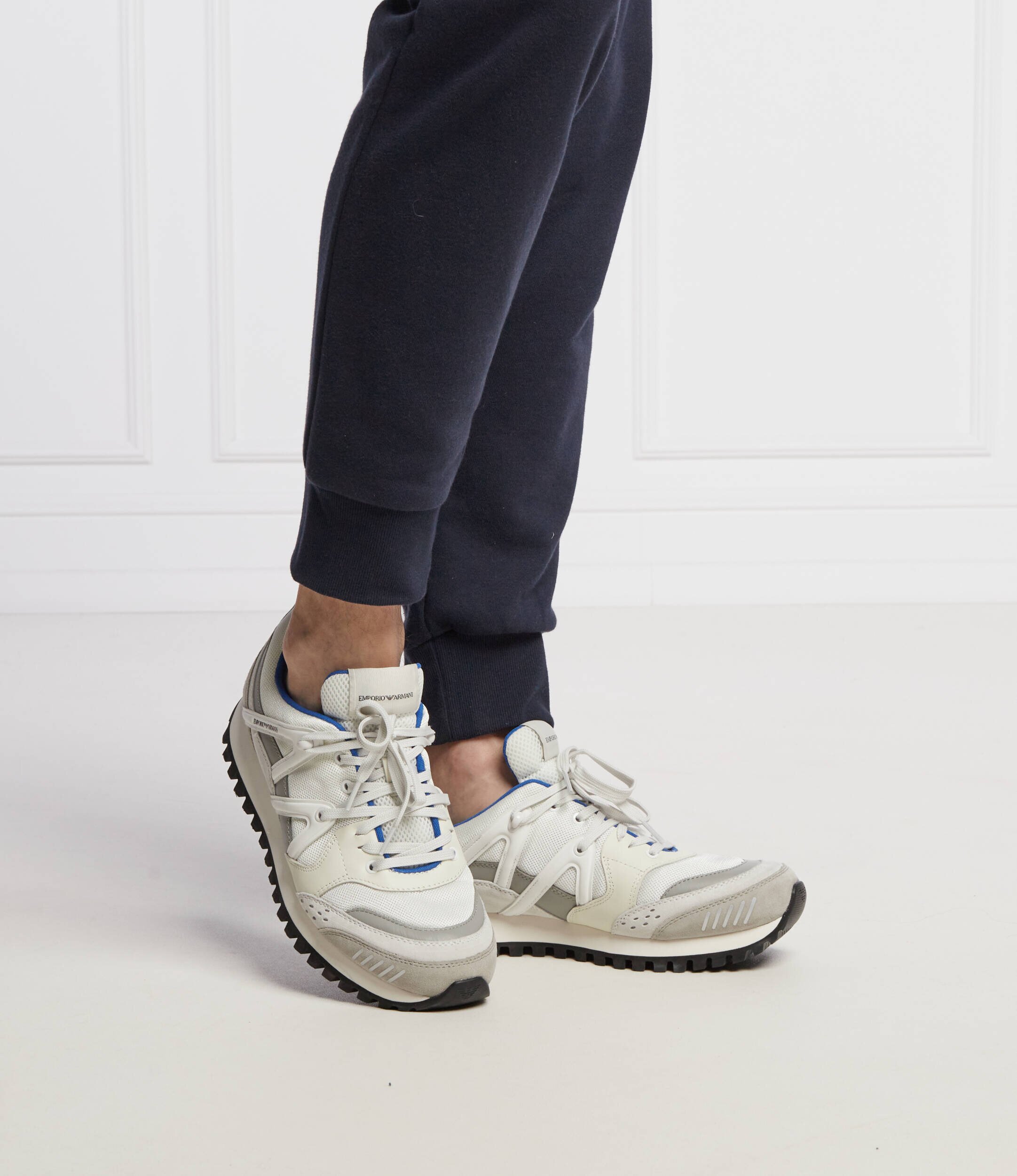 Emporio Armani Sneakers cu adaos de piele