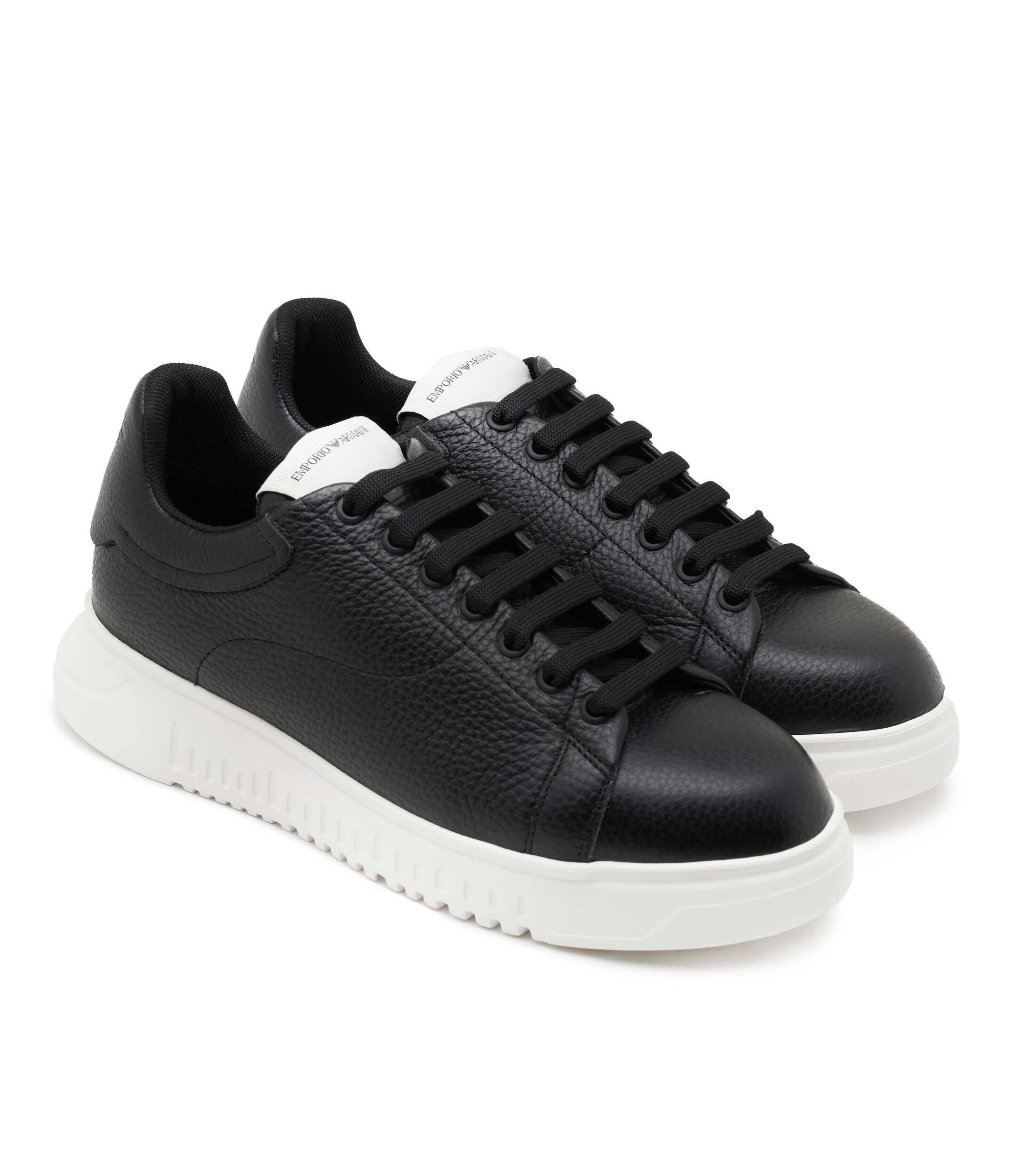 Emporio Armani Teniși cu adaos de piele