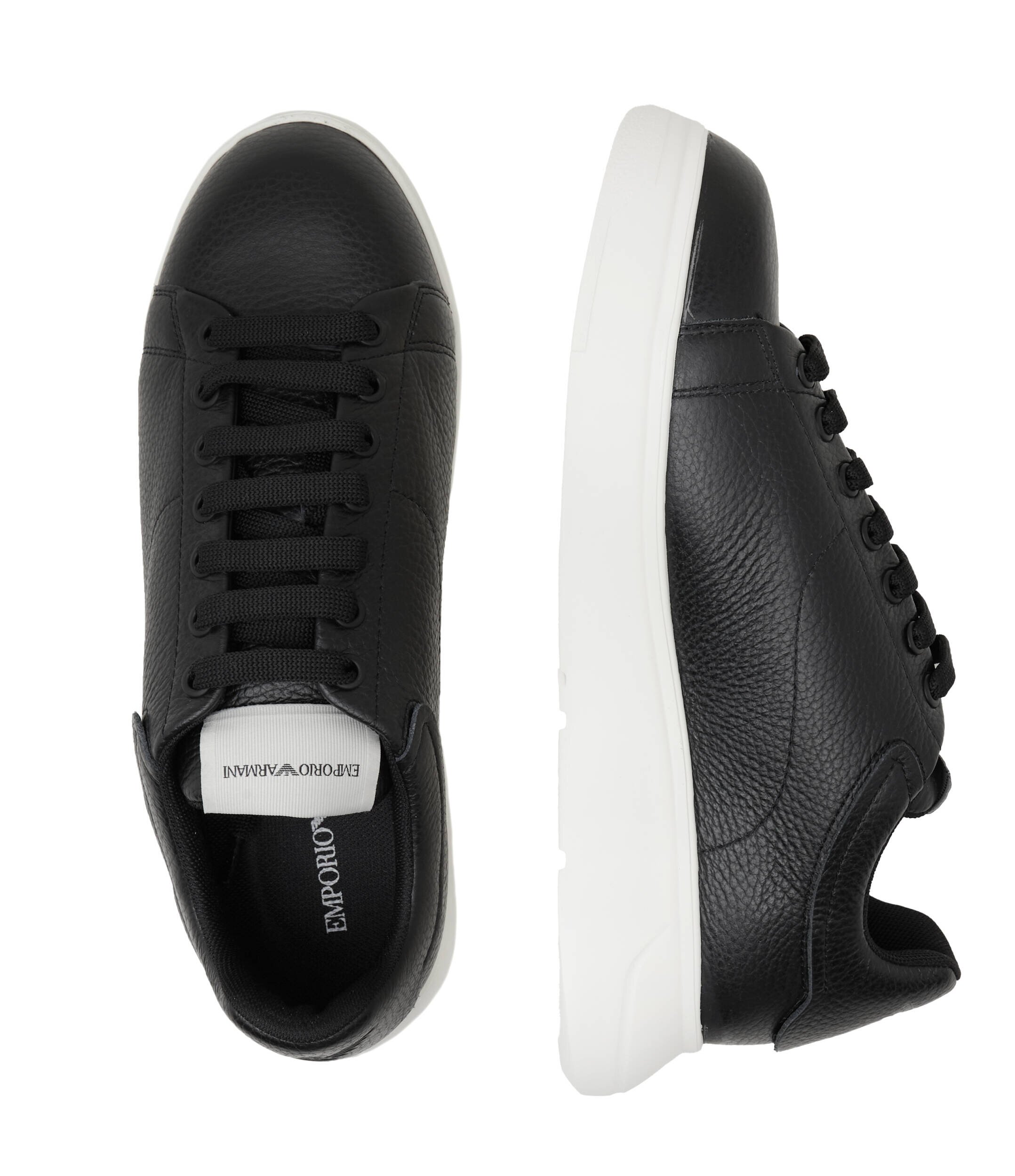 Emporio Armani Teniși cu adaos de piele