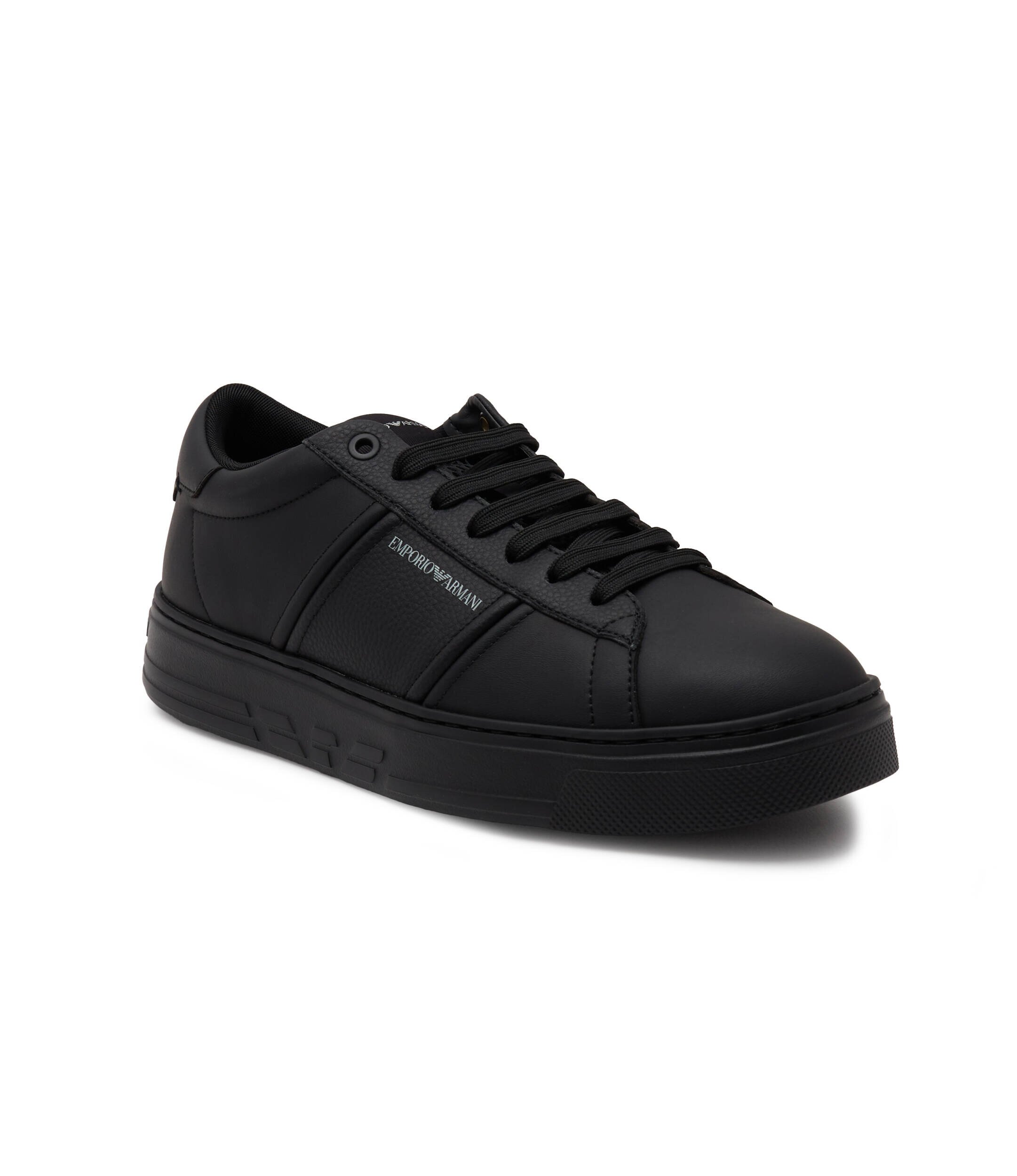Emporio Armani Teniși cu adaos de piele