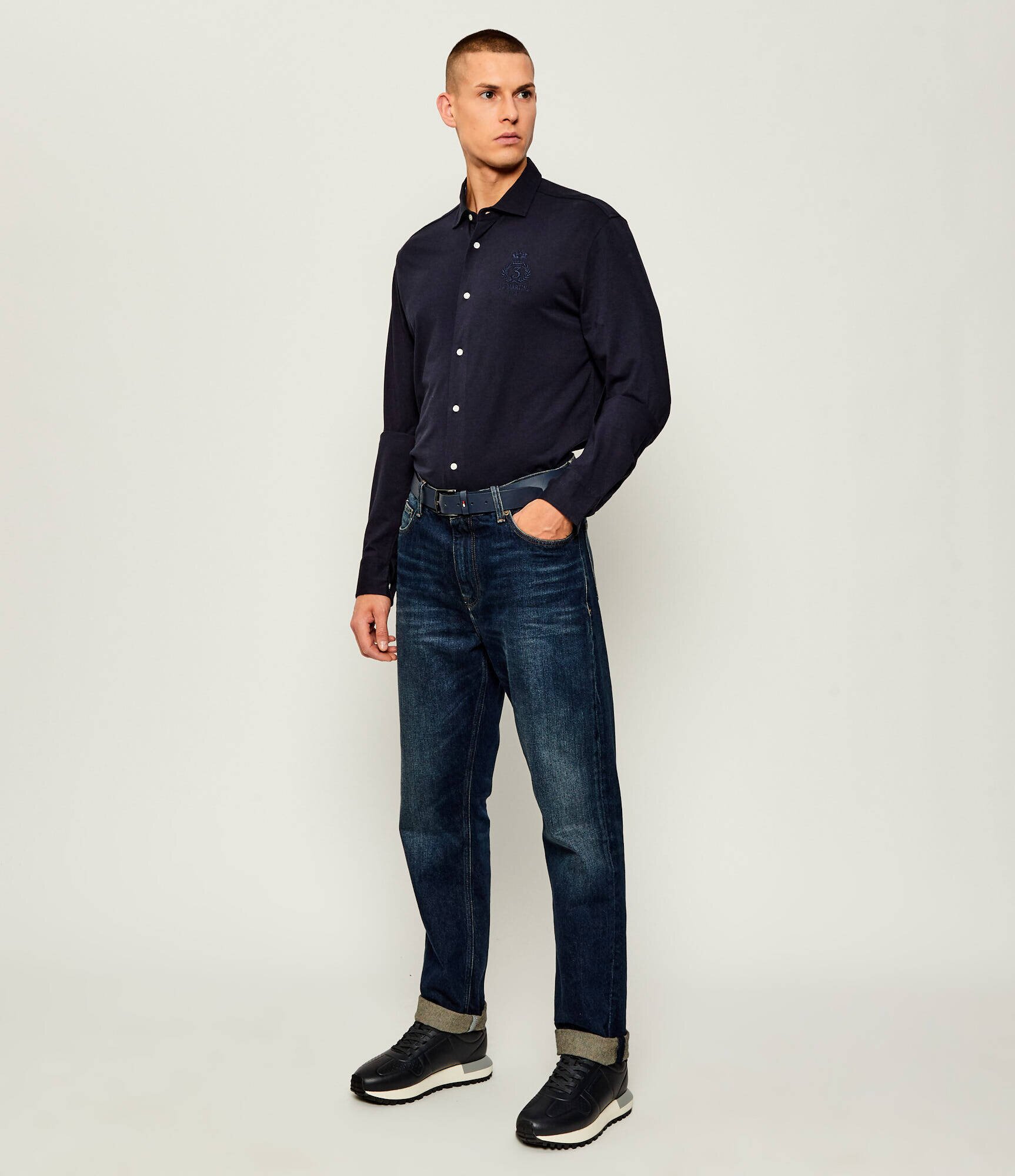 Emporio Armani Teniși din piele