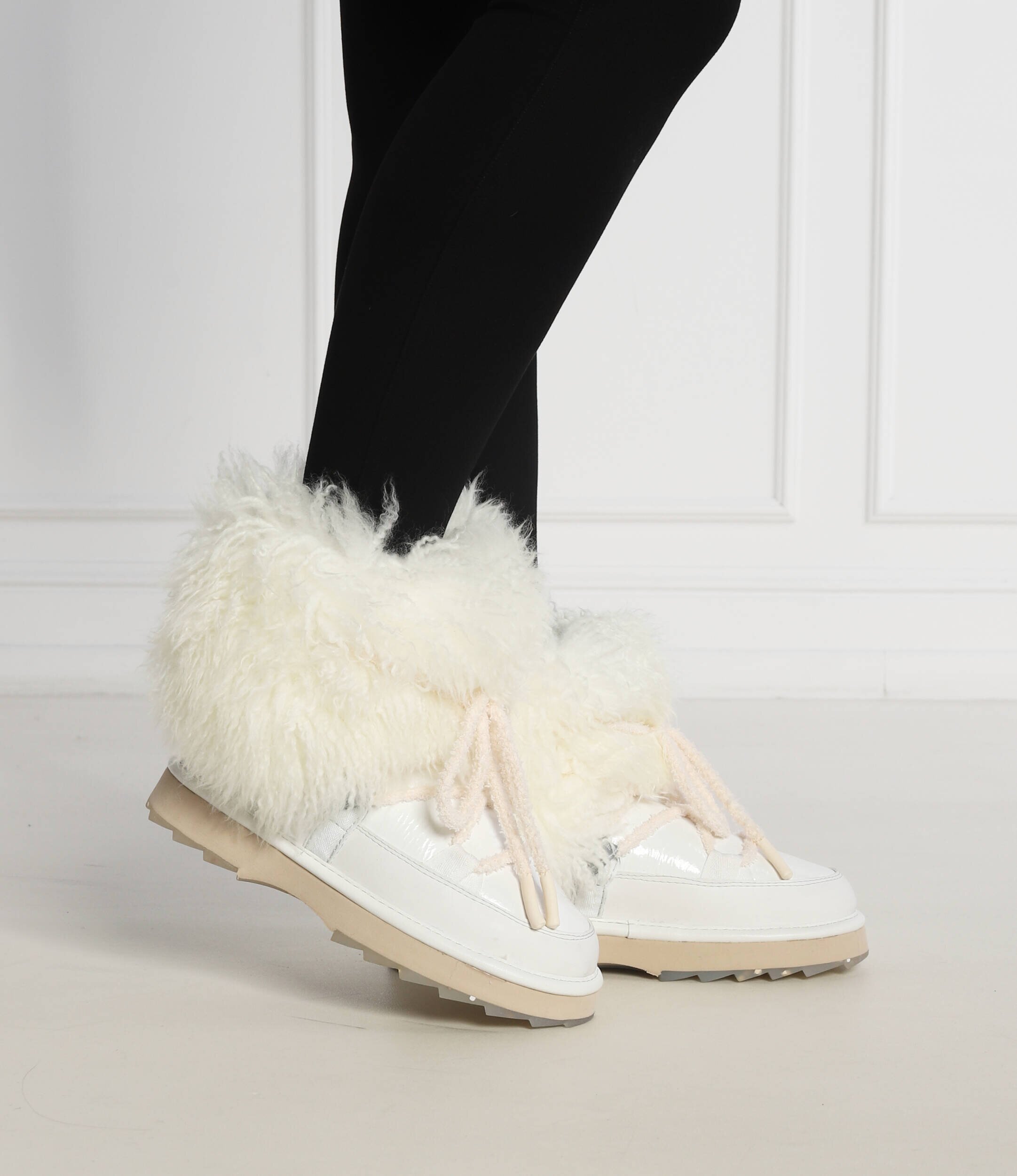 EMU Australia Bocanci Blurred Glossy cu adaos de lână | skóra