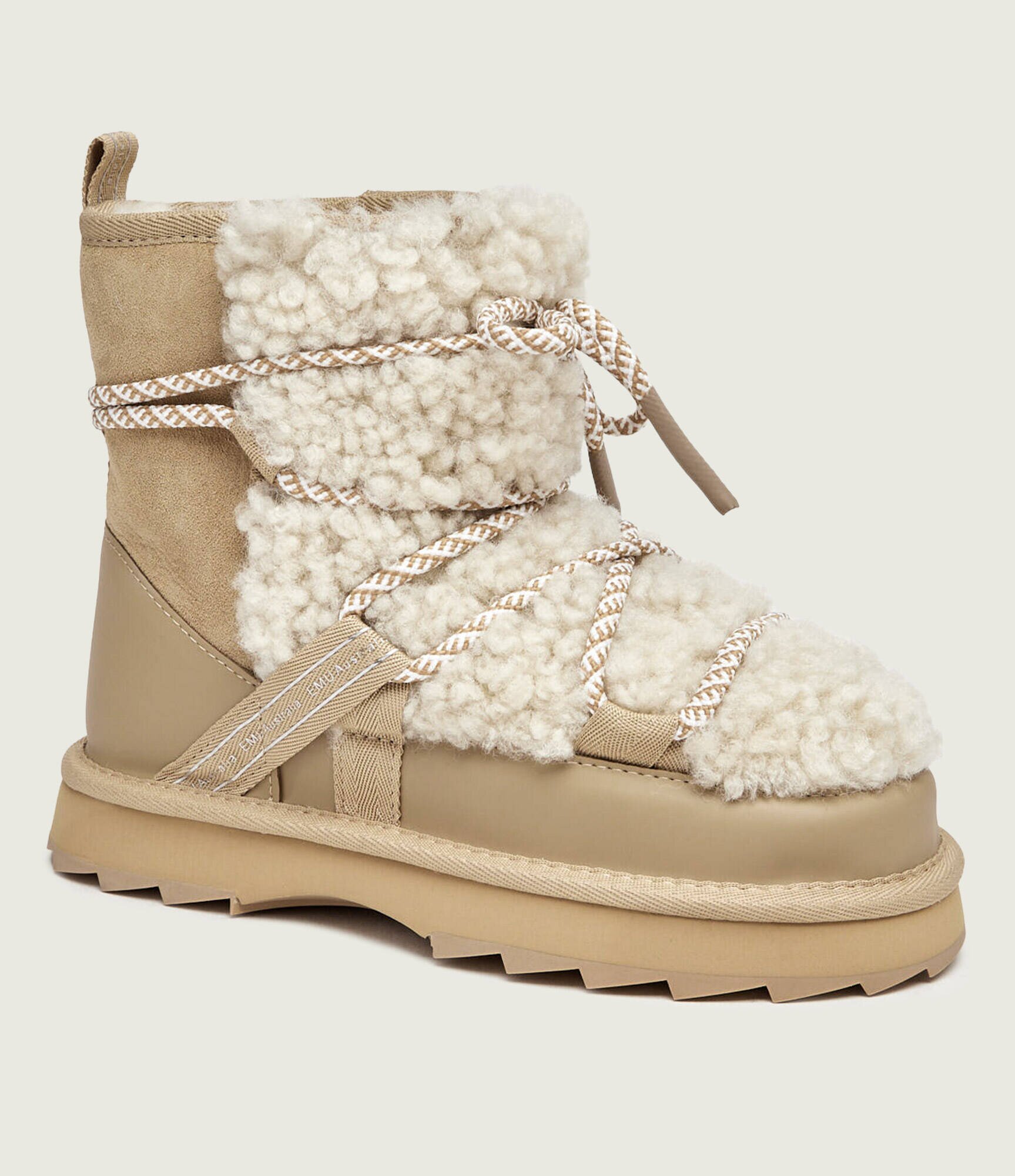 EMU Australia Bocanci Blurred Teddy | shearling | skóra | piele întoarsă