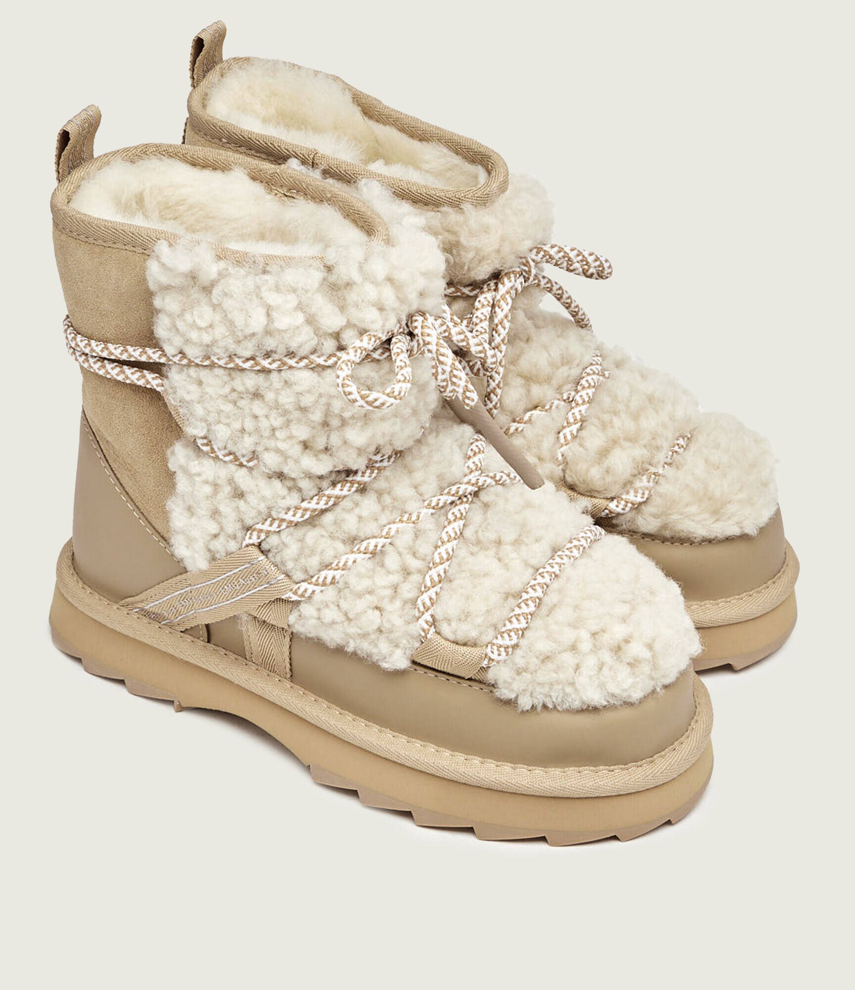 EMU Australia Bocanci Blurred Teddy | shearling | skóra | piele întoarsă