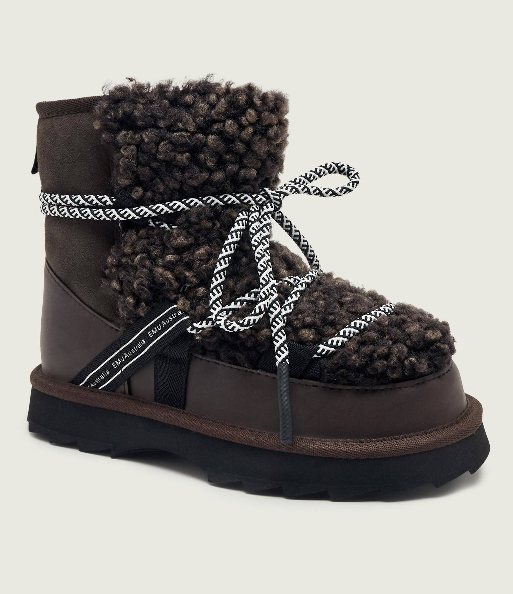 EMU Australia Bocanci Blurred Teddy | shearling | skóra | piele întoarsă