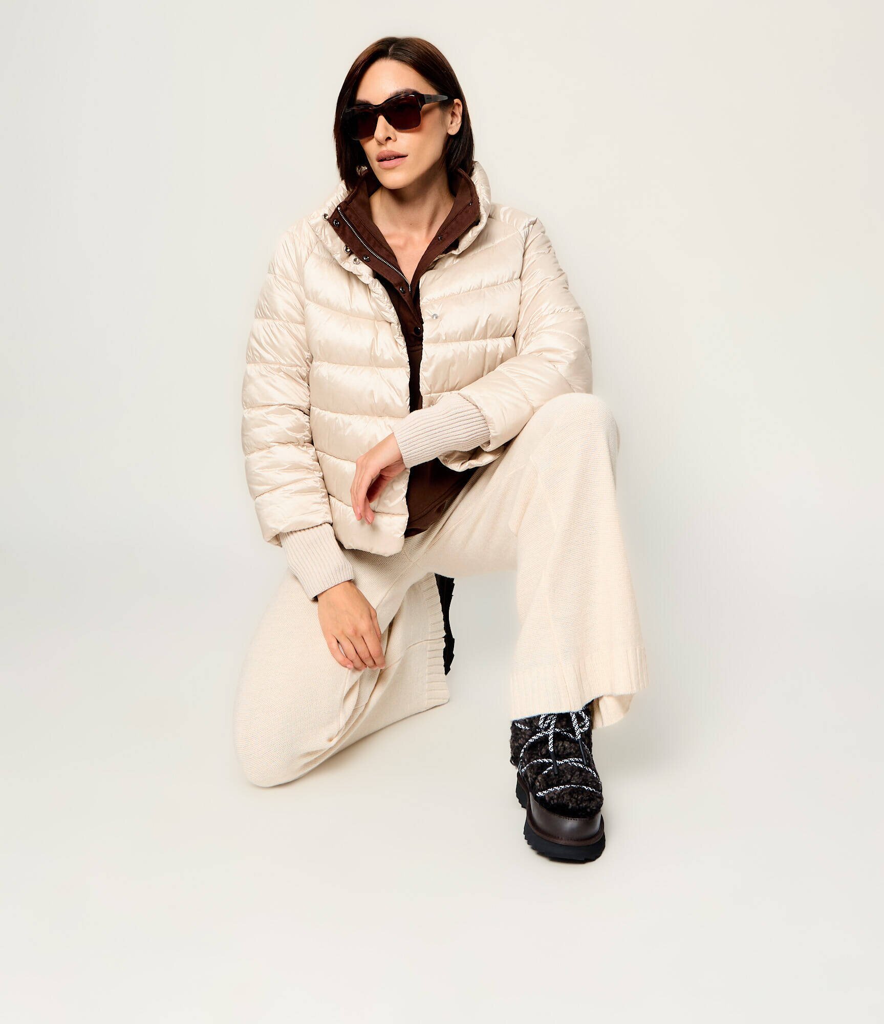 EMU Australia Bocanci Blurred Teddy | shearling | skóra | piele întoarsă