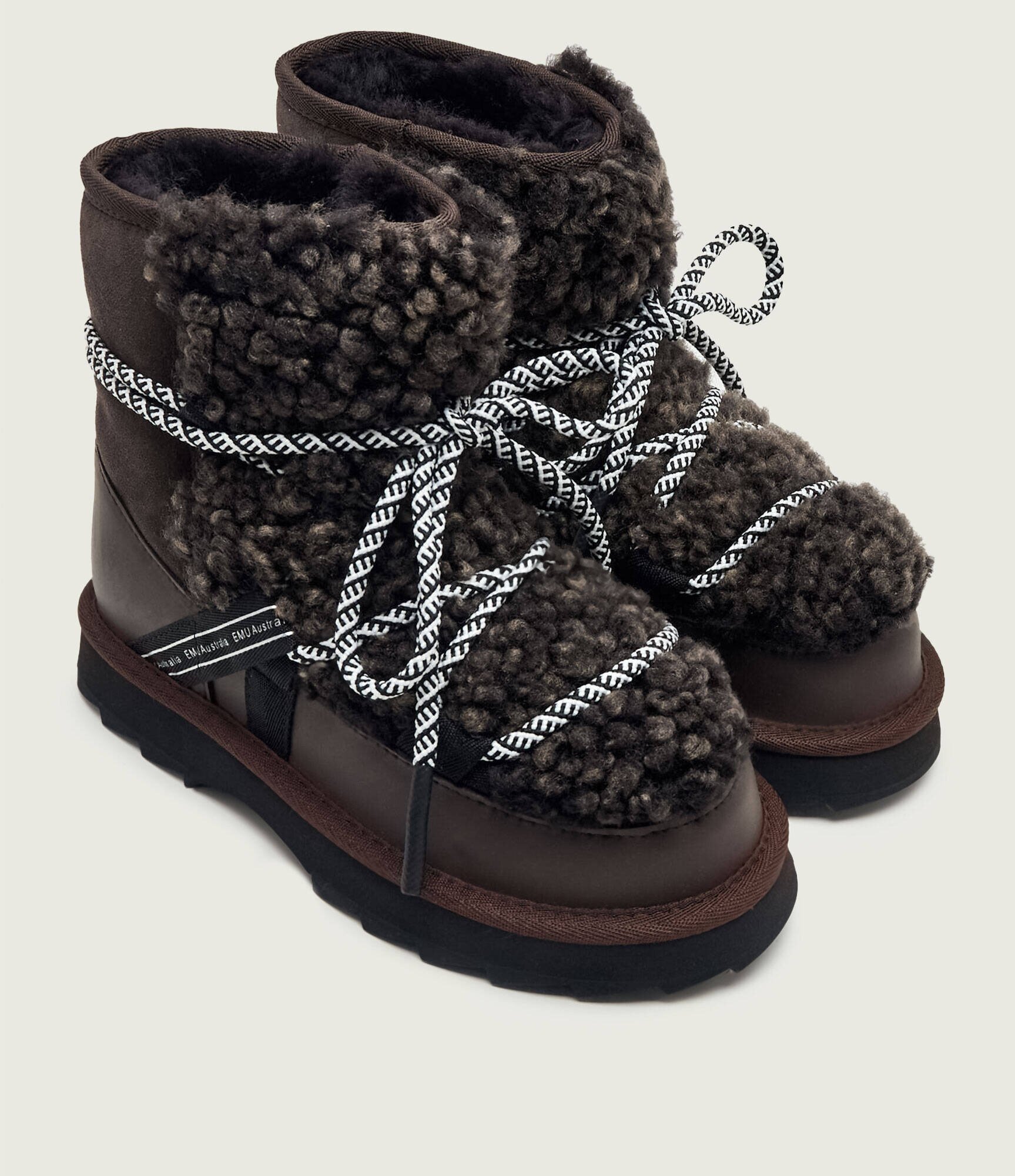 EMU Australia Bocanci Blurred Teddy | shearling | skóra | piele întoarsă