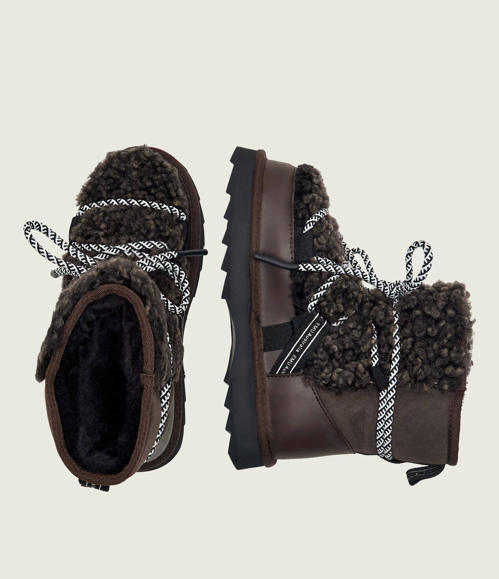 EMU Australia Bocanci Blurred Teddy | shearling | skóra | piele întoarsă