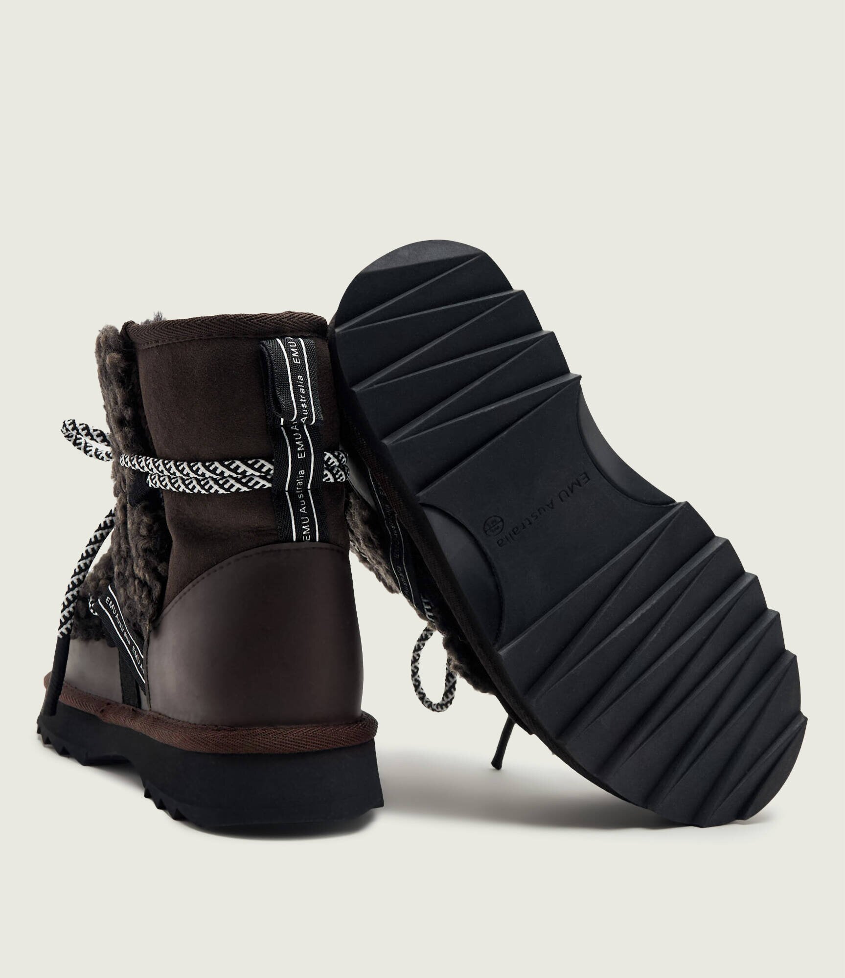 EMU Australia Bocanci Blurred Teddy | shearling | skóra | piele întoarsă