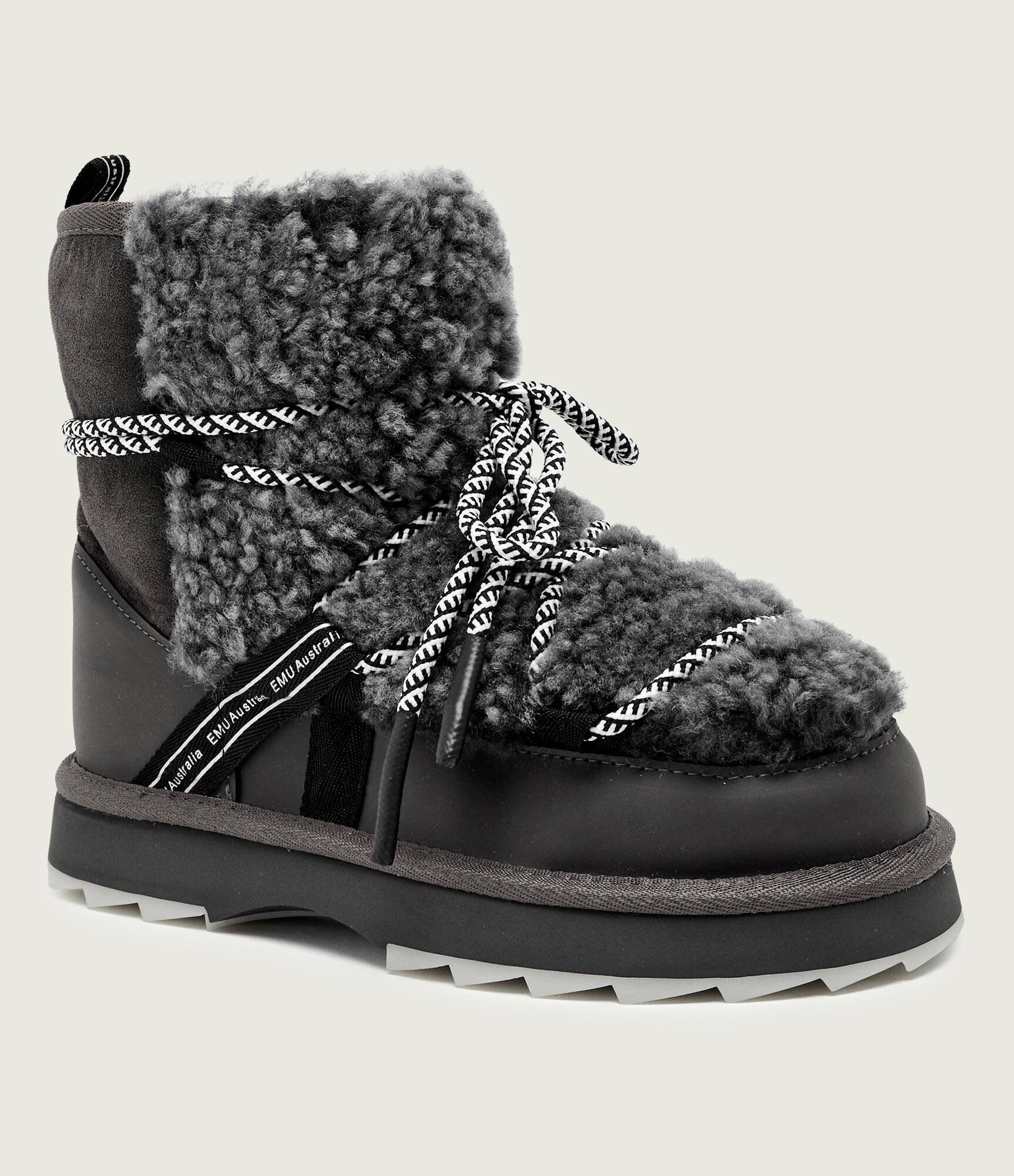 EMU Australia Bocanci Blurred Teddy | shearling | skóra | piele întoarsă