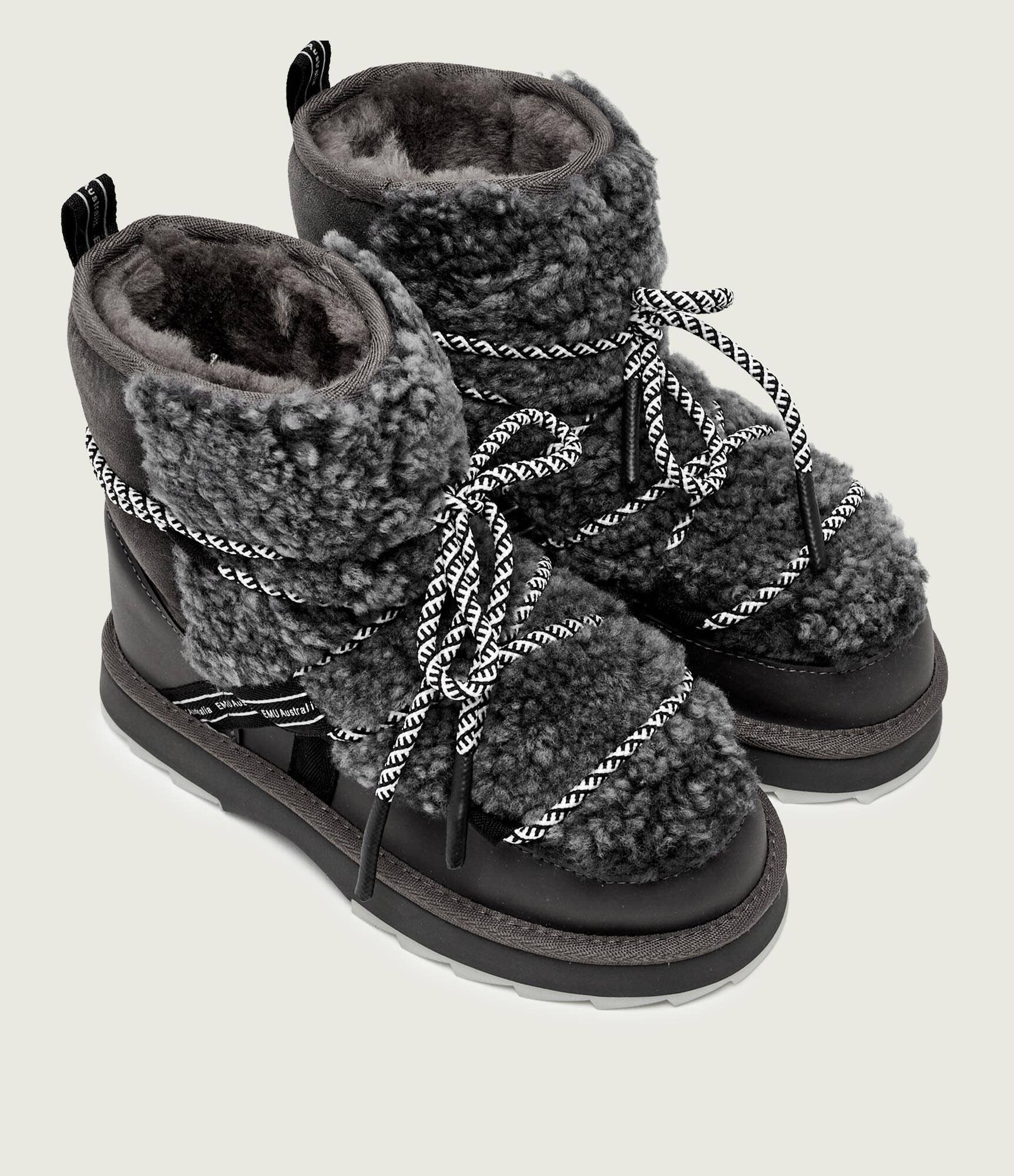 EMU Australia Bocanci Blurred Teddy | shearling | skóra | piele întoarsă