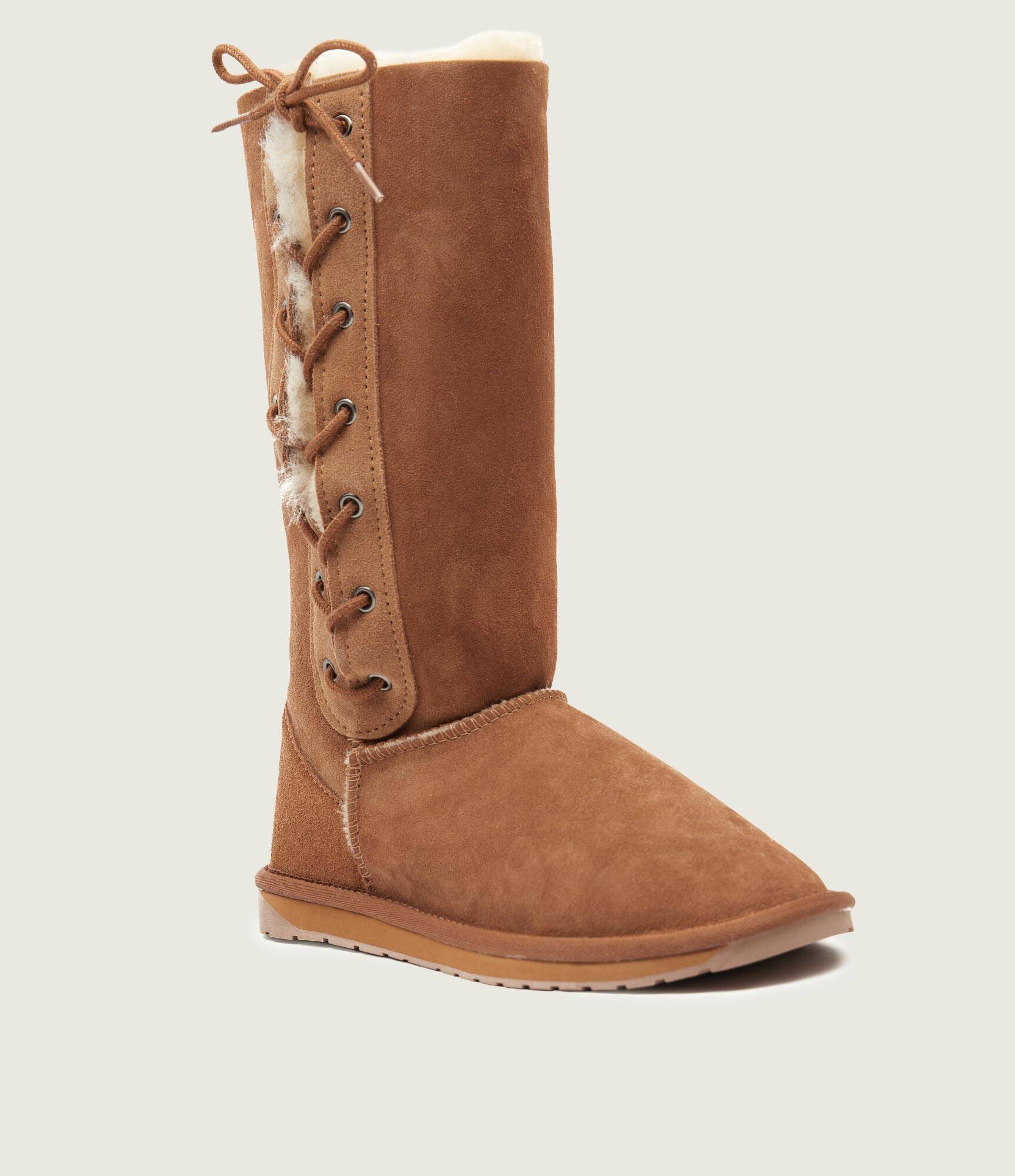 EMU Australia Bocanci Platinum Hi Lace | lână | piele întoarsă