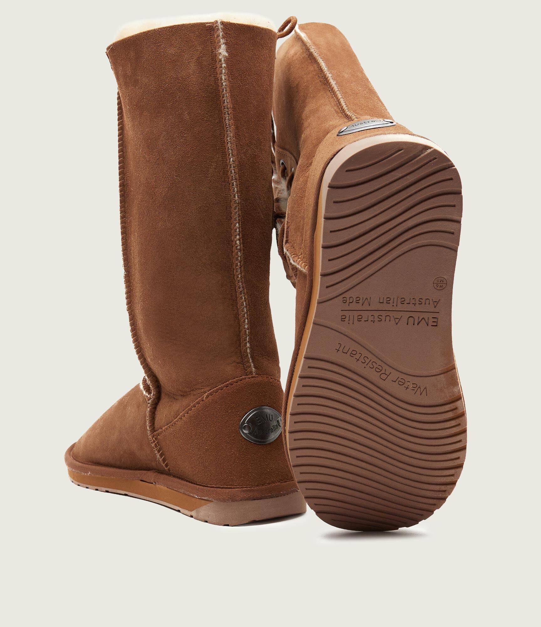 EMU Australia Bocanci Platinum Hi Lace | lână | piele întoarsă