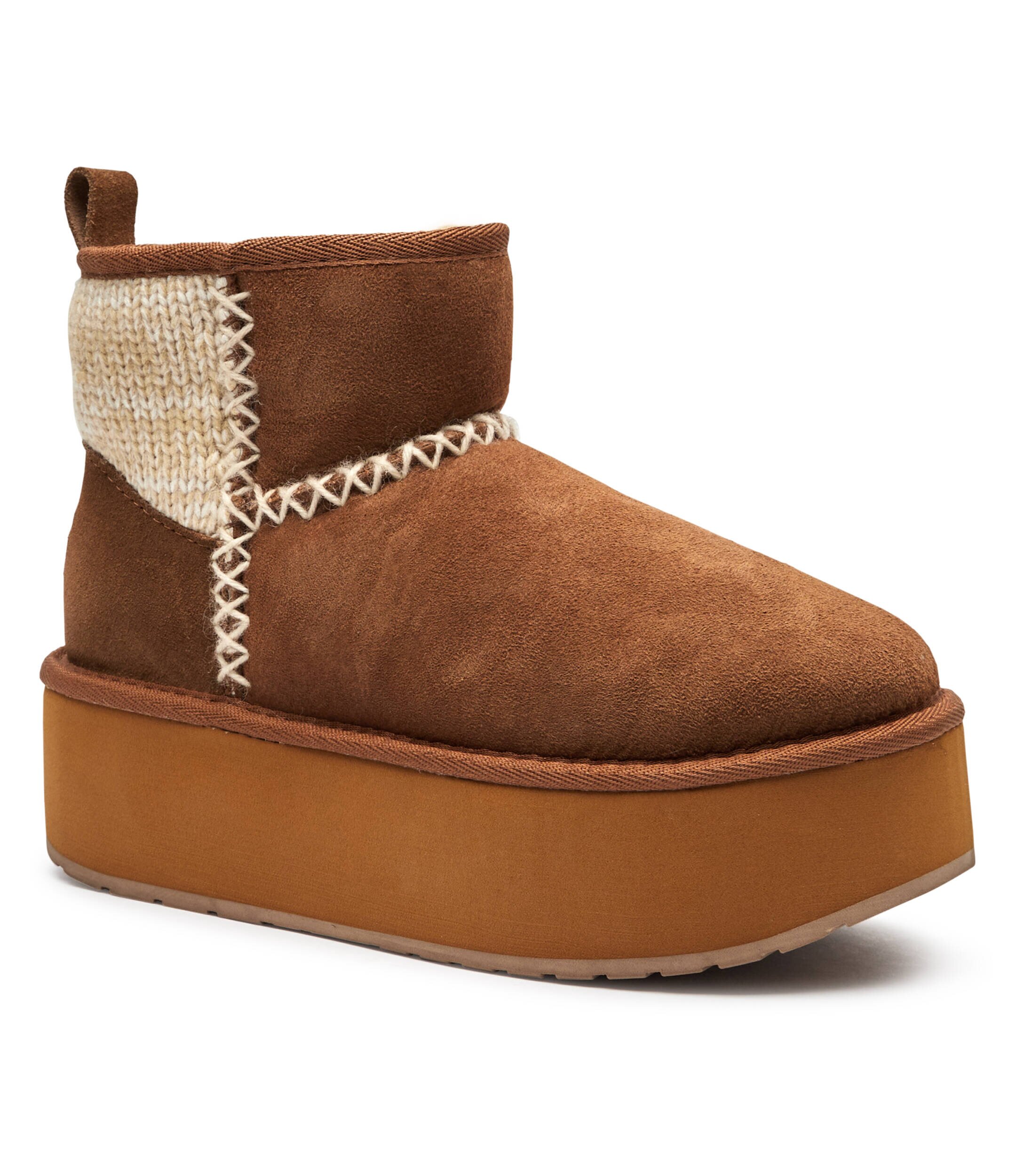 EMU Australia Bocanci Stinger Knit Flatform | piele întoarsă