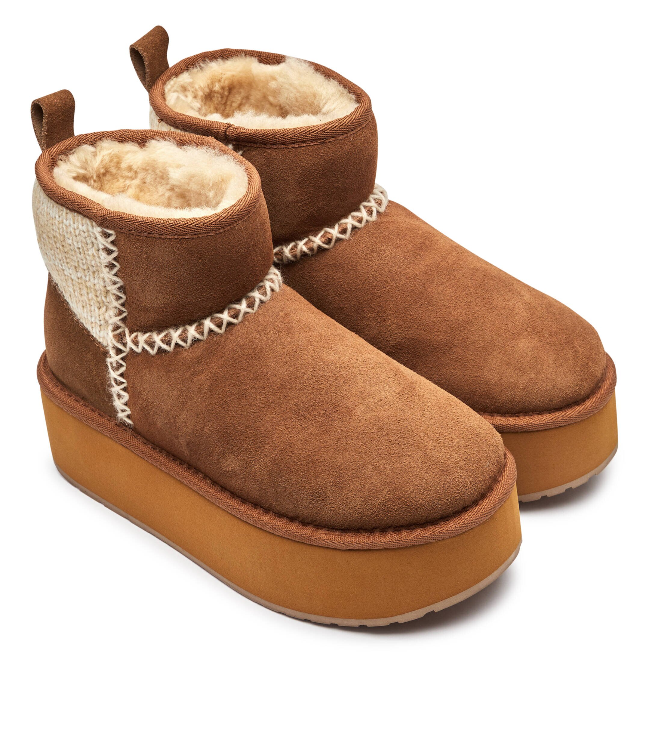 EMU Australia Bocanci Stinger Knit Flatform | piele întoarsă