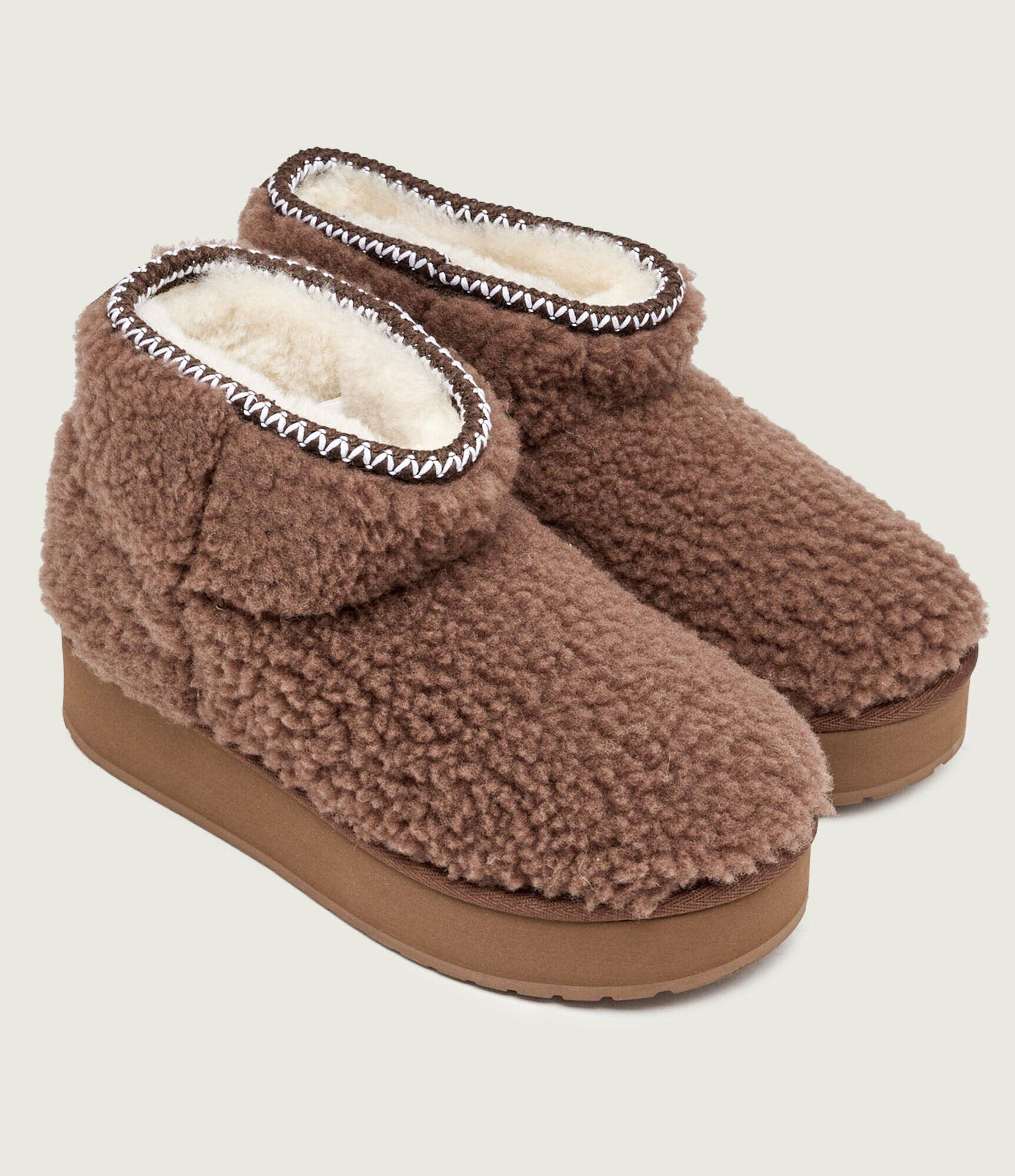 EMU Australia Bocanci Stinger Micro Flatform Teddy | lână