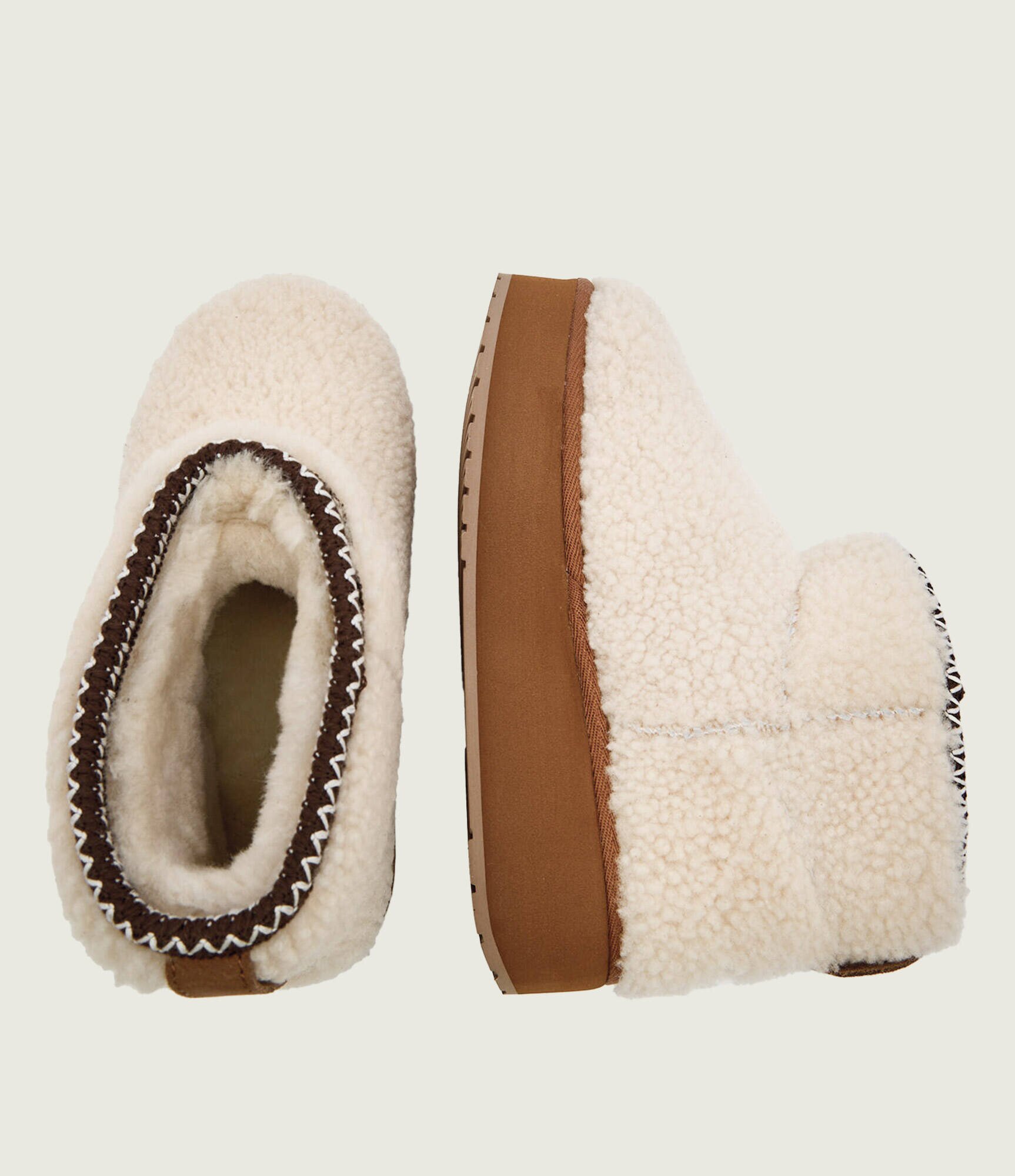 EMU Australia Bocanci Stinger Micro Flatform Teddy | lână | shearling