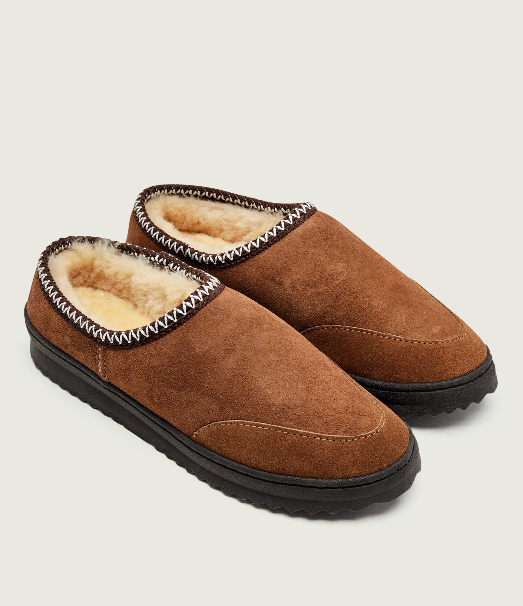 EMU Australia Căptușite mules (încălțăminte) Platinum Outback Scuff | piele întoarsă (zamsz) | cu adaos de lână
