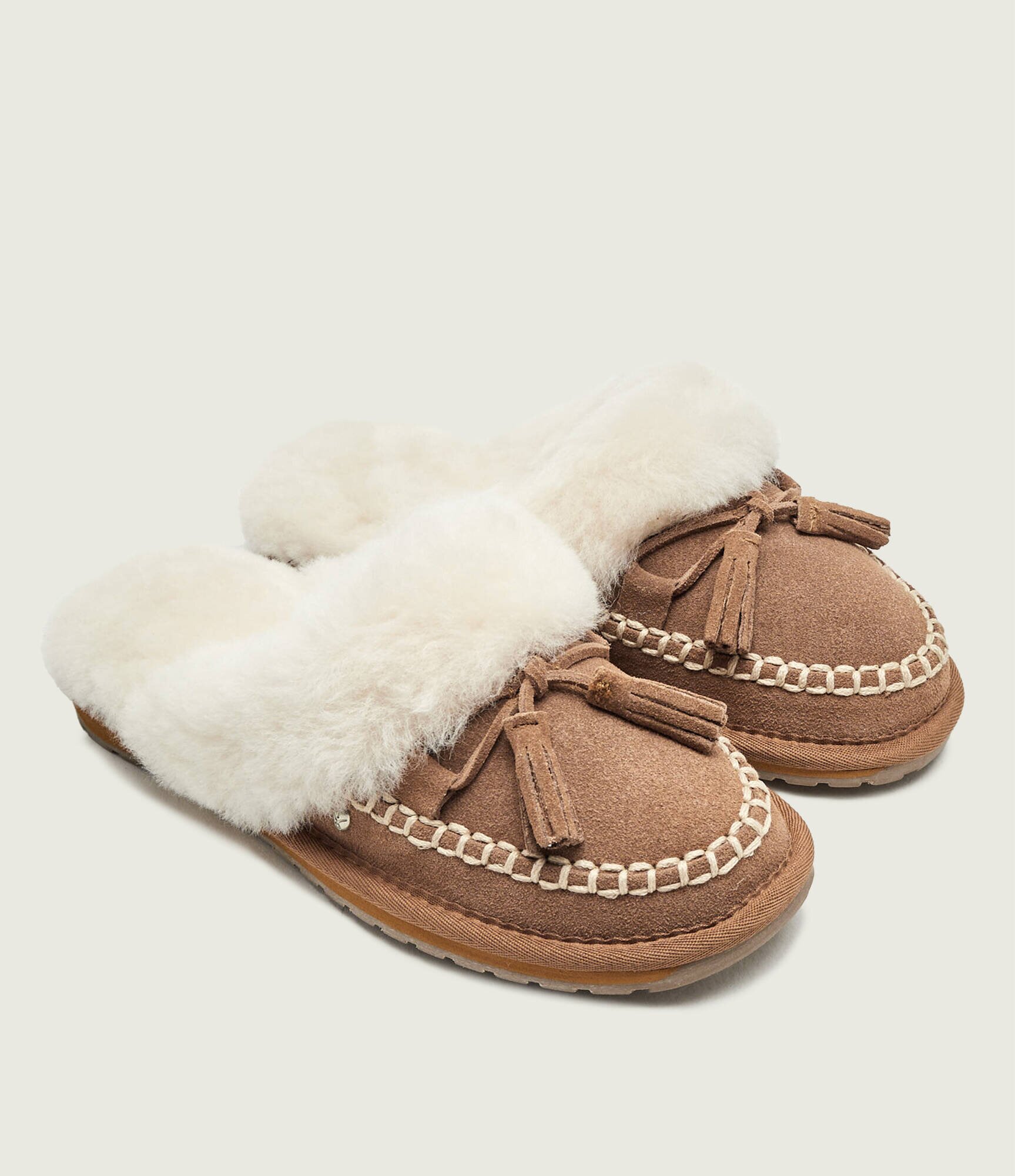 EMU Australia Căptușite papuci de casă Tahnee | piele întoarsă | shearling