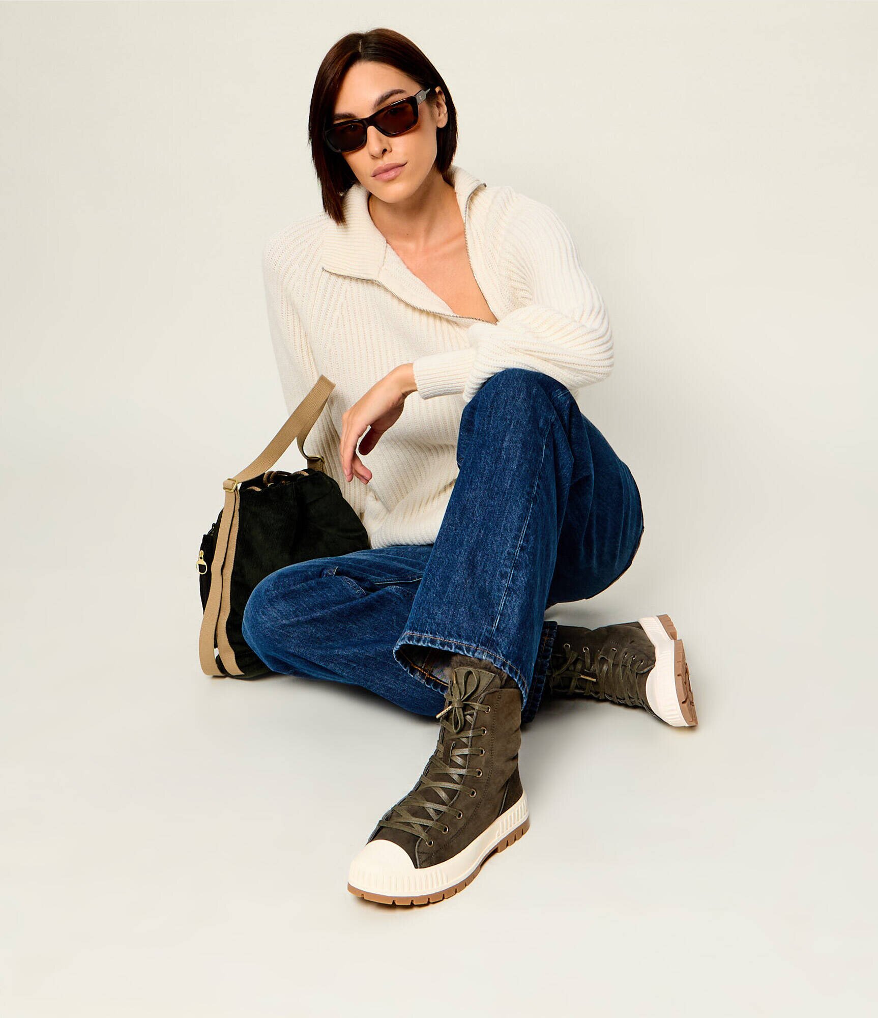 EMU Australia De piele botine Nomad Wanderer | piele întoarsă | wełna | shearling