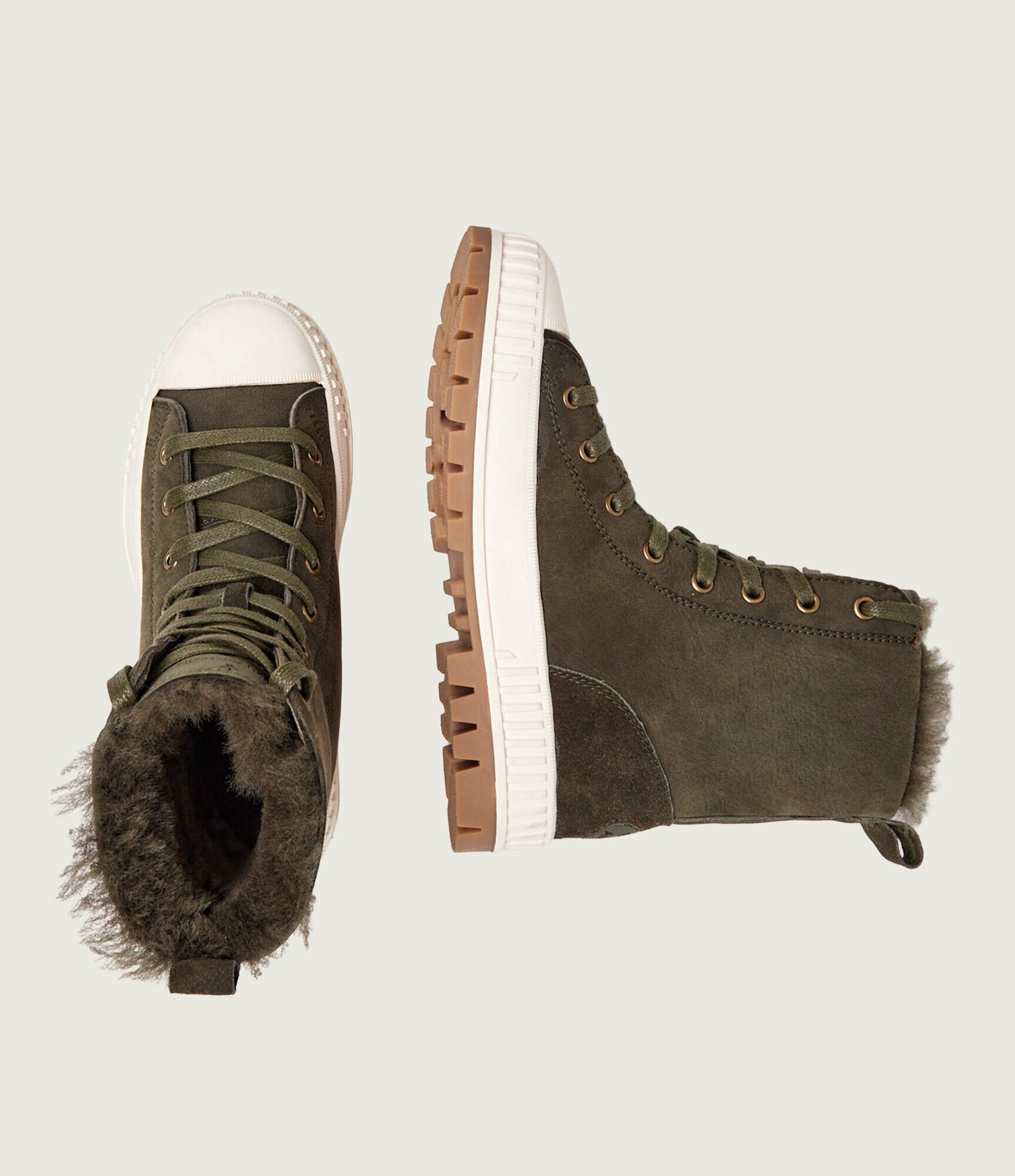 EMU Australia De piele botine Nomad Wanderer | piele întoarsă | wełna | shearling