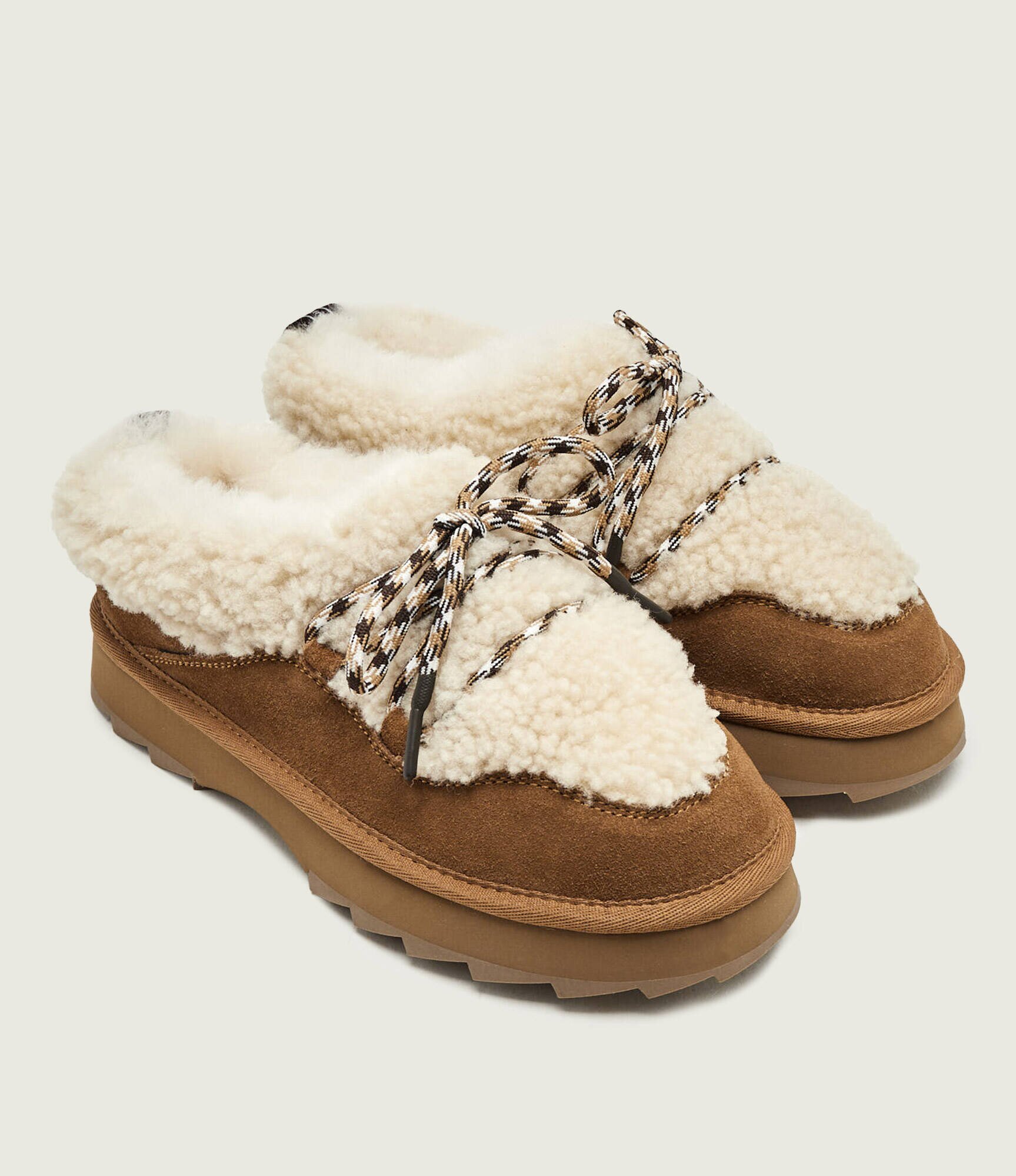 EMU Australia Mules (încălțăminte) Hayley | piele întoarsă | shearling cu adaos de lână