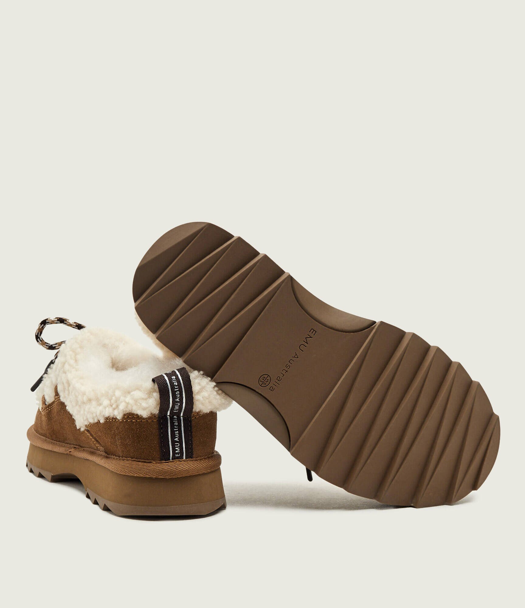 EMU Australia Mules (încălțăminte) Hayley | piele întoarsă | shearling cu adaos de lână