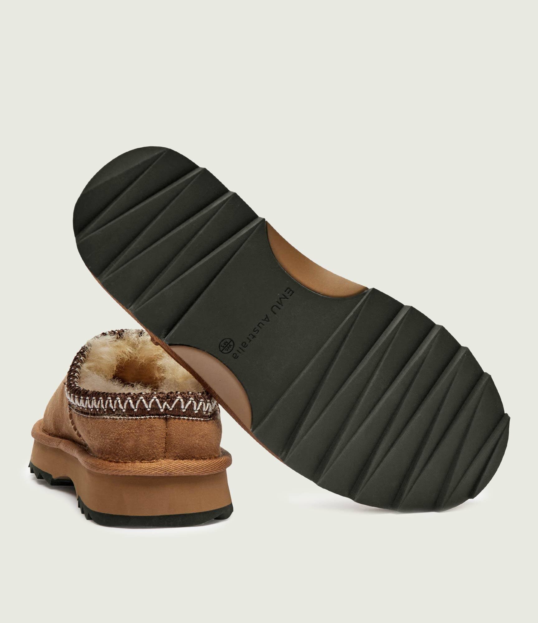 EMU Australia Mules (încălțăminte) Sharky Scuff | piele întoarsă (zamsz) | cu adaos de lână