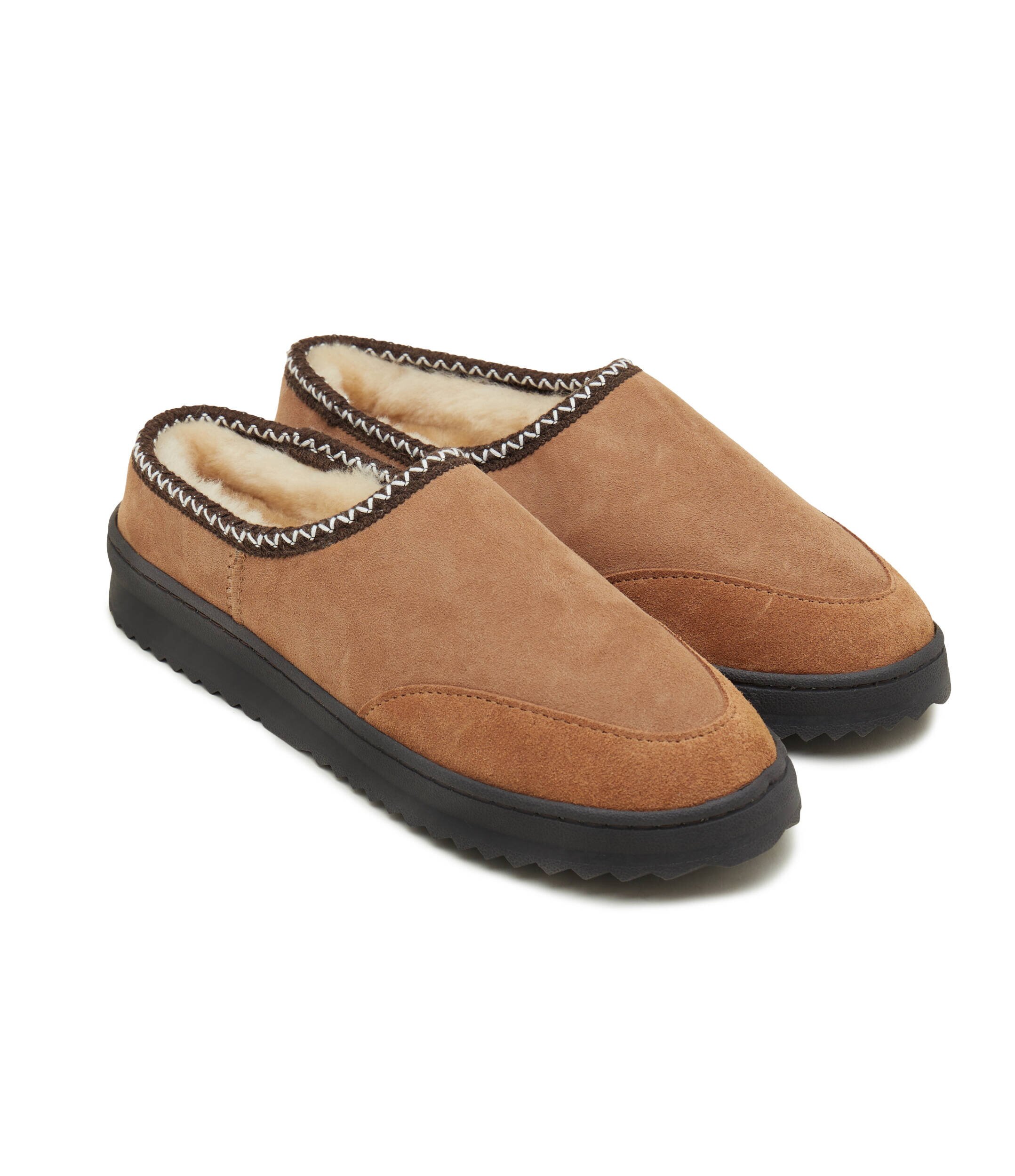 EMU Australia Papuci de casă Platinum Outback Scuff | piele întoarsă cu adaos de lână