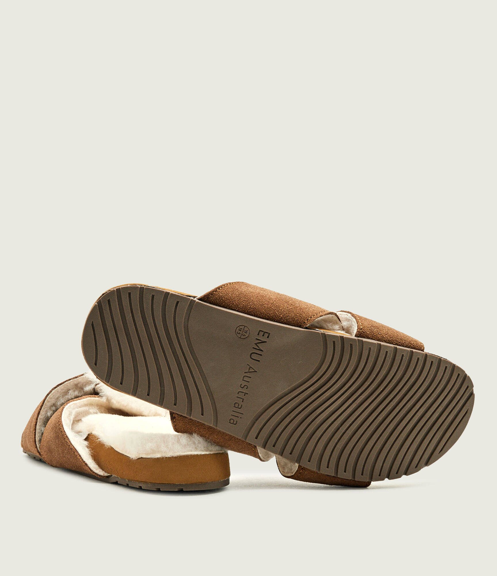 EMU Australia Șlapi Casey Comfort cu adaos de lână | piele întoarsă