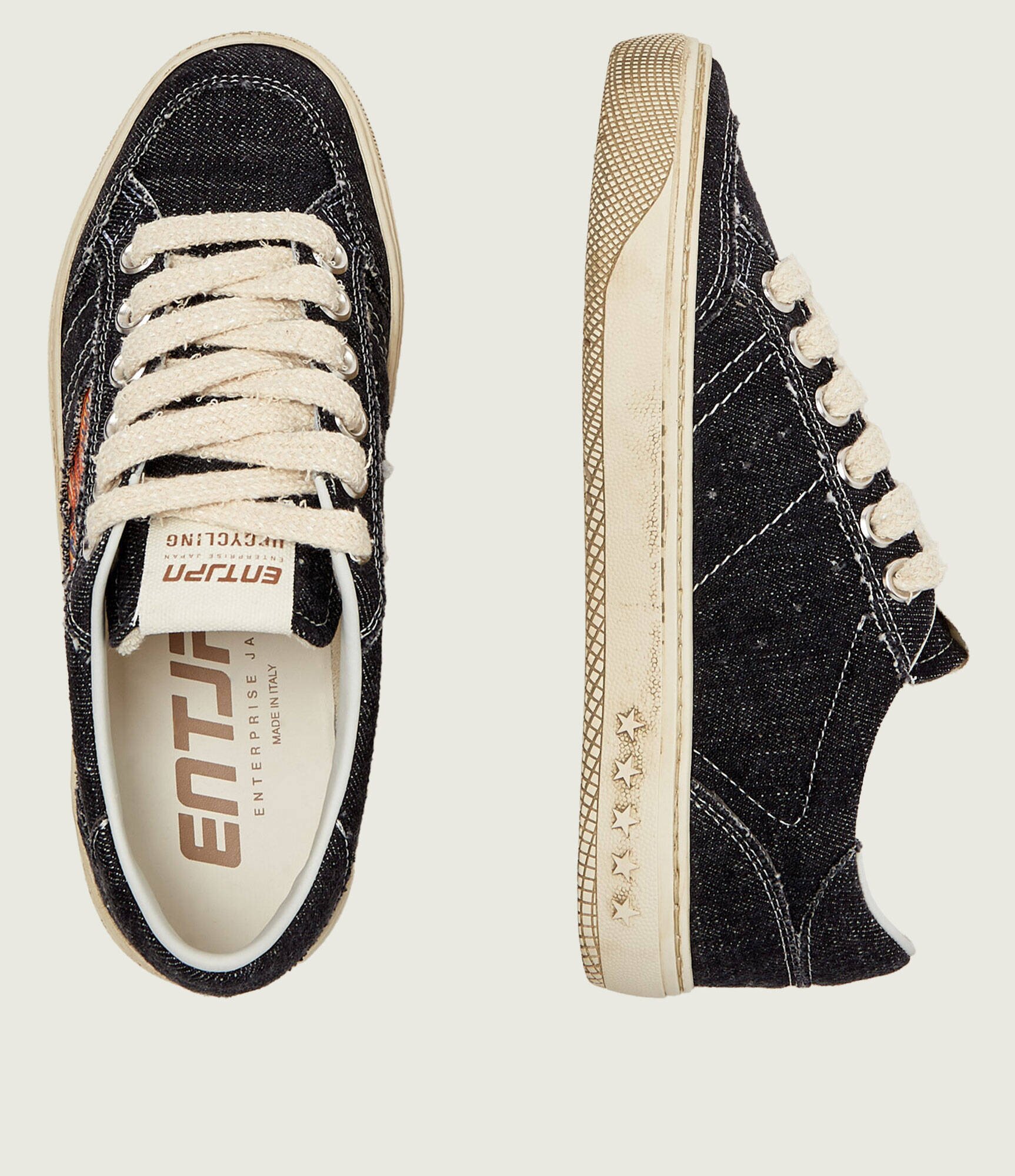 Enterprise Japan Sneakers JUPITER ROCKET 12 | denim cu adaos de piele