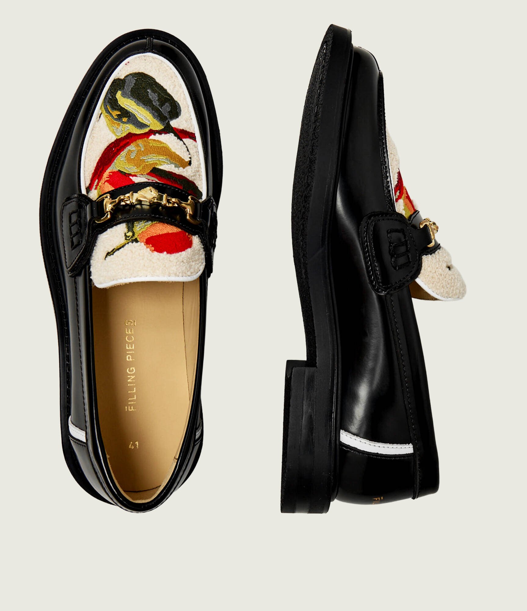 Filling Pieces De piele pantofi loafer Pepper