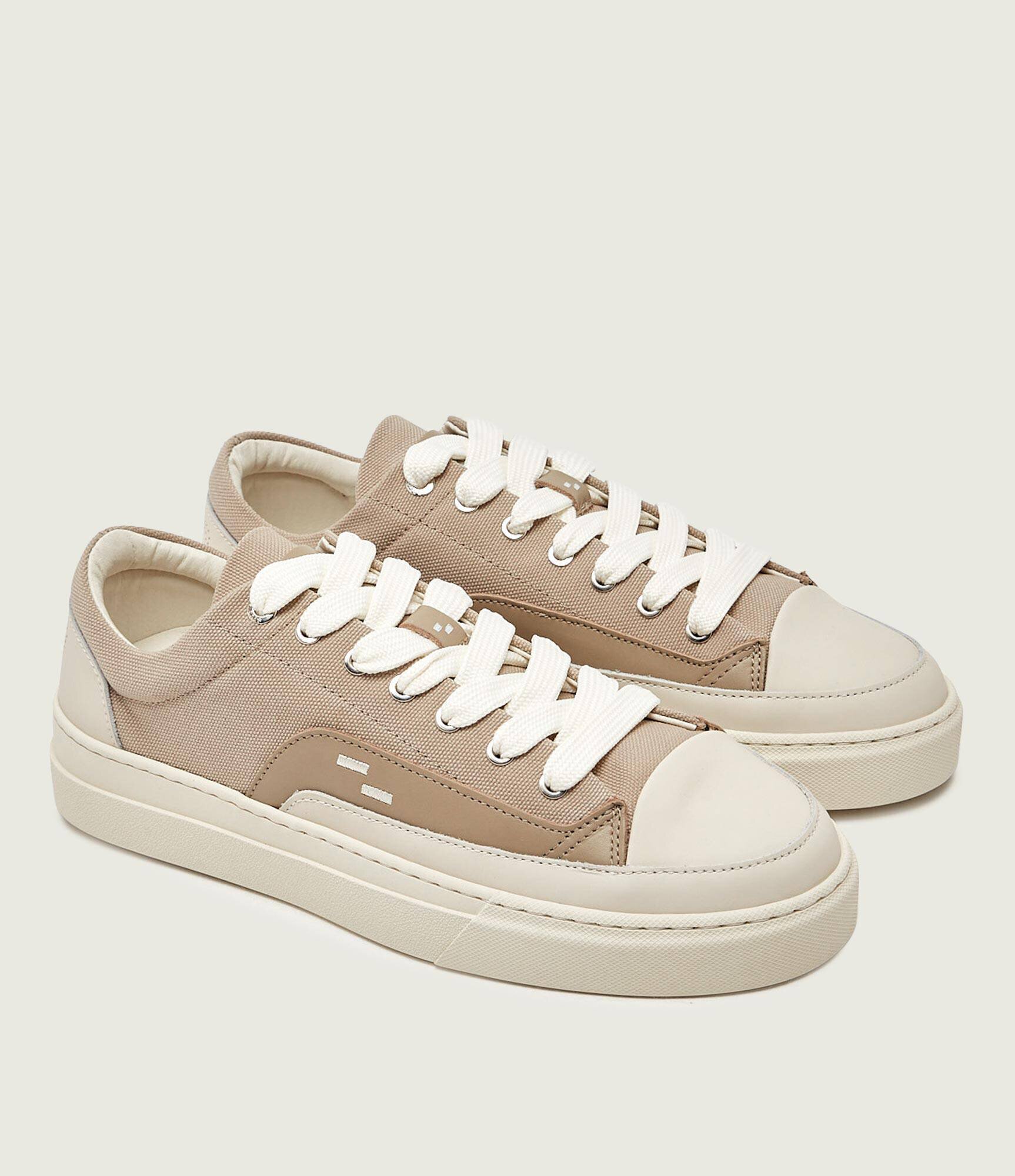 Filling Pieces Teniși Riviera Low cu adaos de piele