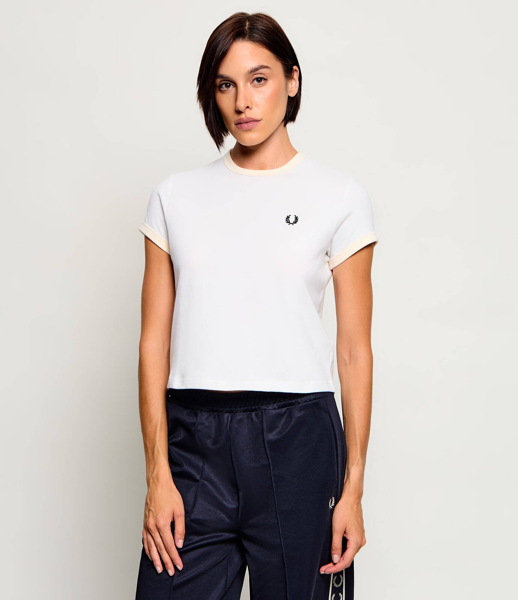 Fred Perry Tricou Laurel Wreath | Cropped Fit